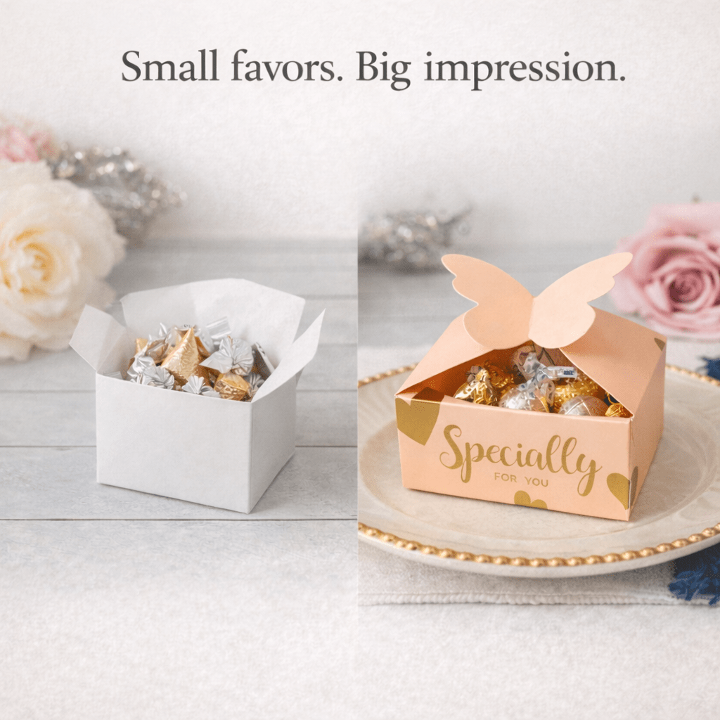 Butterfly Wedding Favor Boxes 50 Pack - variant_product_type
