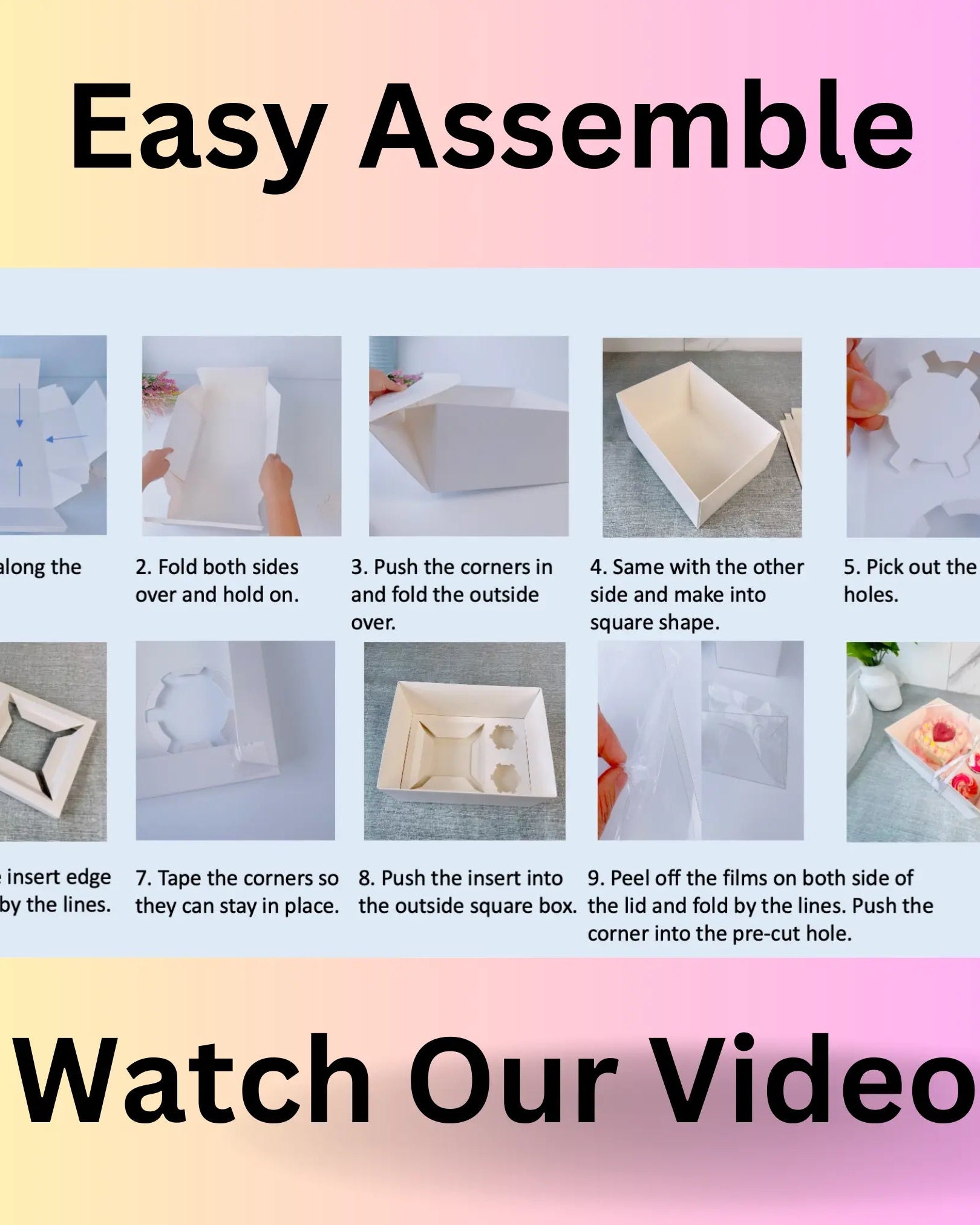 Cake and Cupcakes Bento Boxes With Clear Lid and 2 Cupcake Holes - Sweet Degrees Kitchen