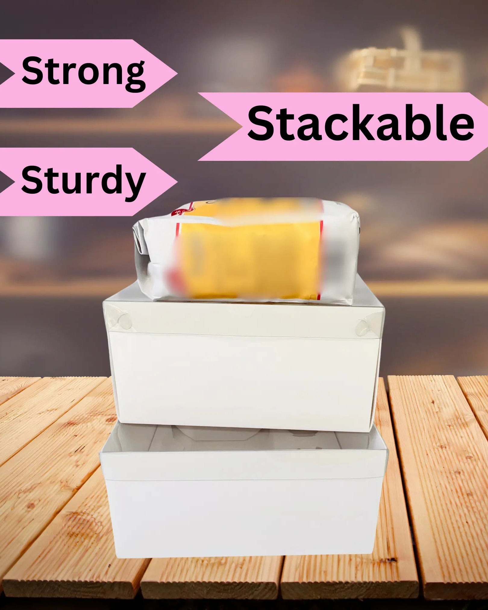 Cake and Cupcakes Bento Boxes With Clear Lid and 2 Cupcake Holes - Sweet Degrees Kitchen