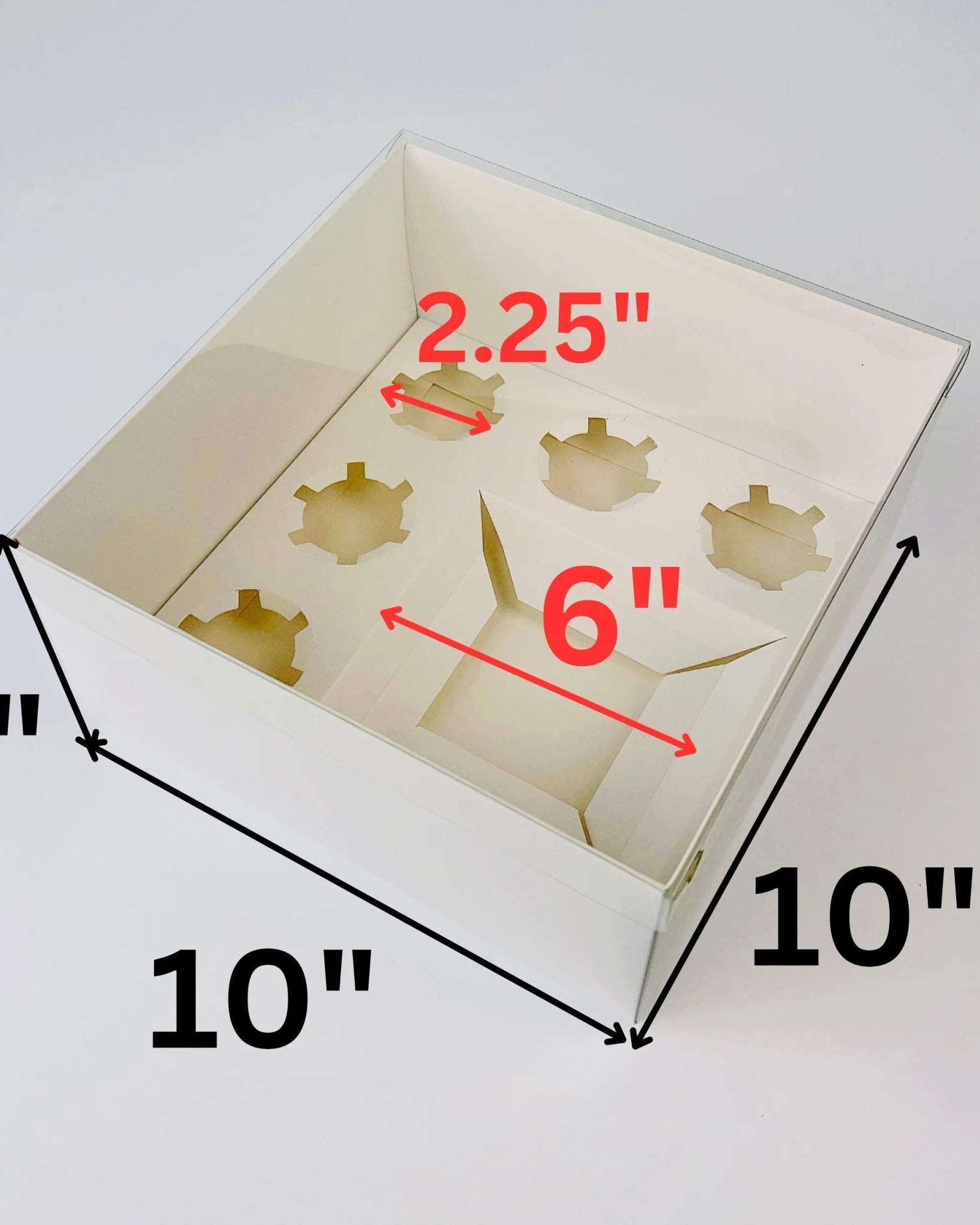 Cake and Cupcakes Bento Boxes With Clear Lid and 5 Cupcake Holes - cakecupake5Sweet Degrees Kitchen