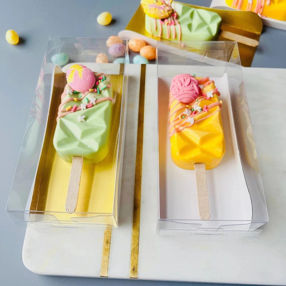 Cakesicle Popsicle Clear Boxes - Clear Cake Pop Box - WPCSB1 Take - Out Containers