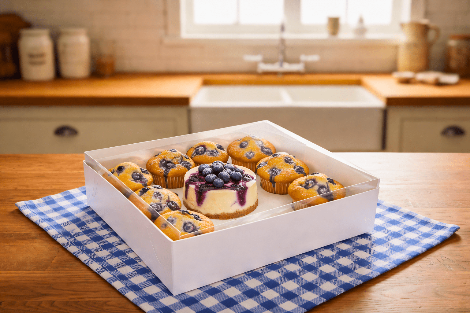 Clear Bento Cake Box 1 + 8 Cupcake Combo - variant_product_type