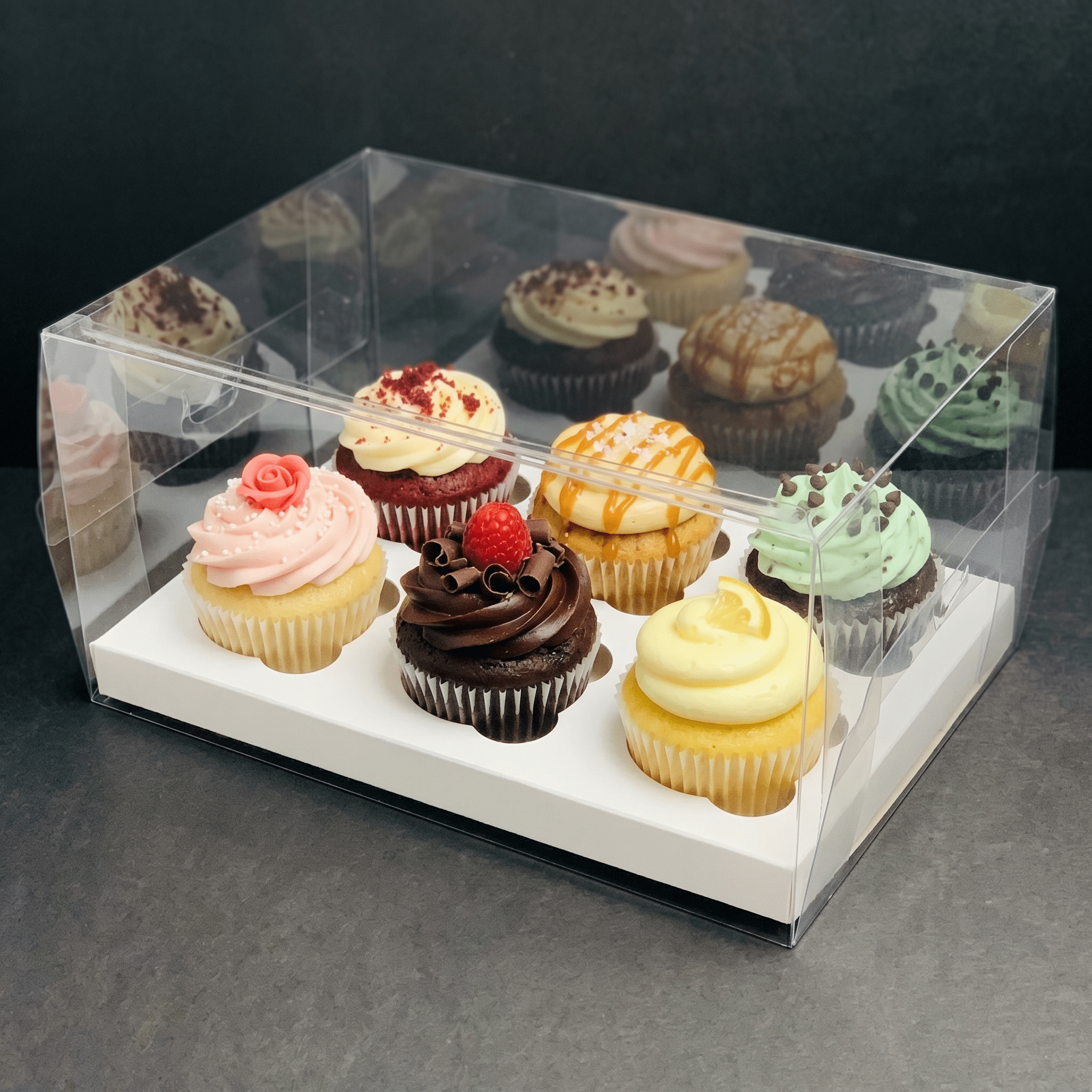 Clear Cupcake Boxes for 6 Cupcakes - variant_product_type