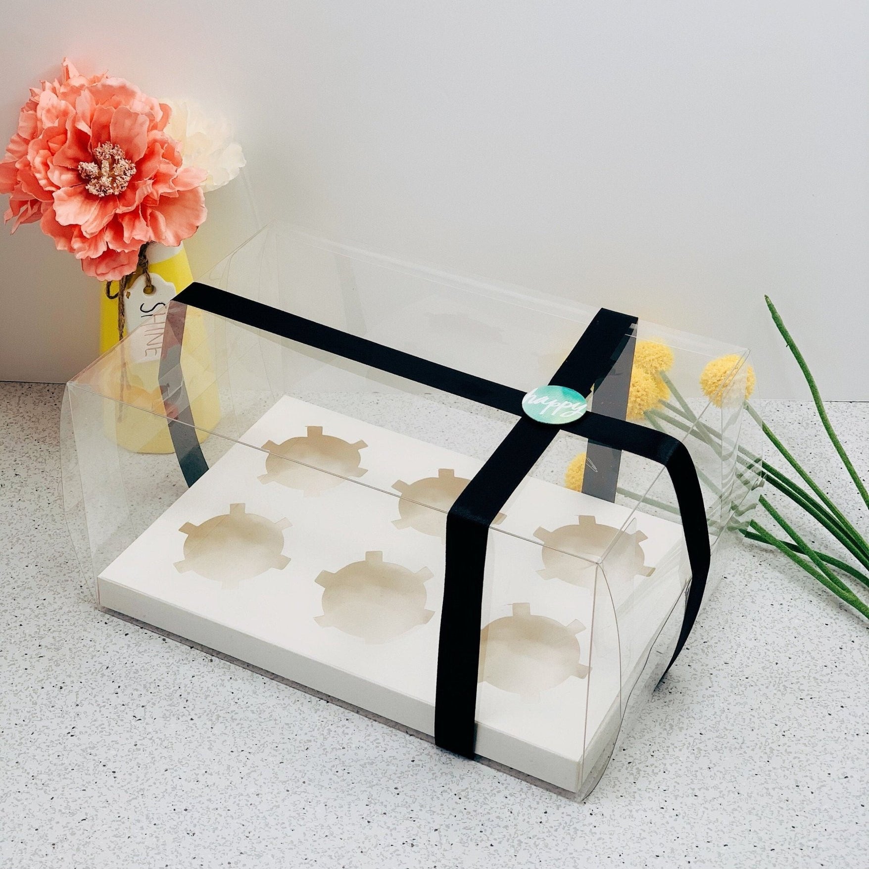 Clear Cupcake Boxes for 6 Cupcakes - variant_product_type