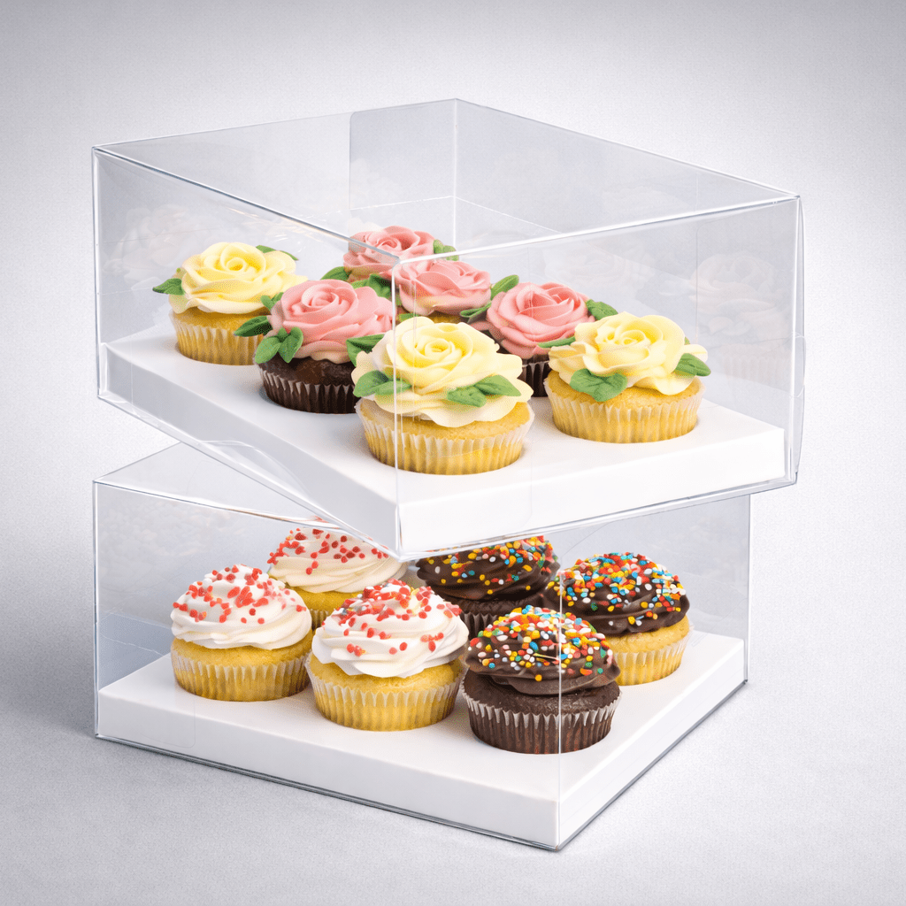Clear Cupcake Boxes for 6 Cupcakes - variant_product_type