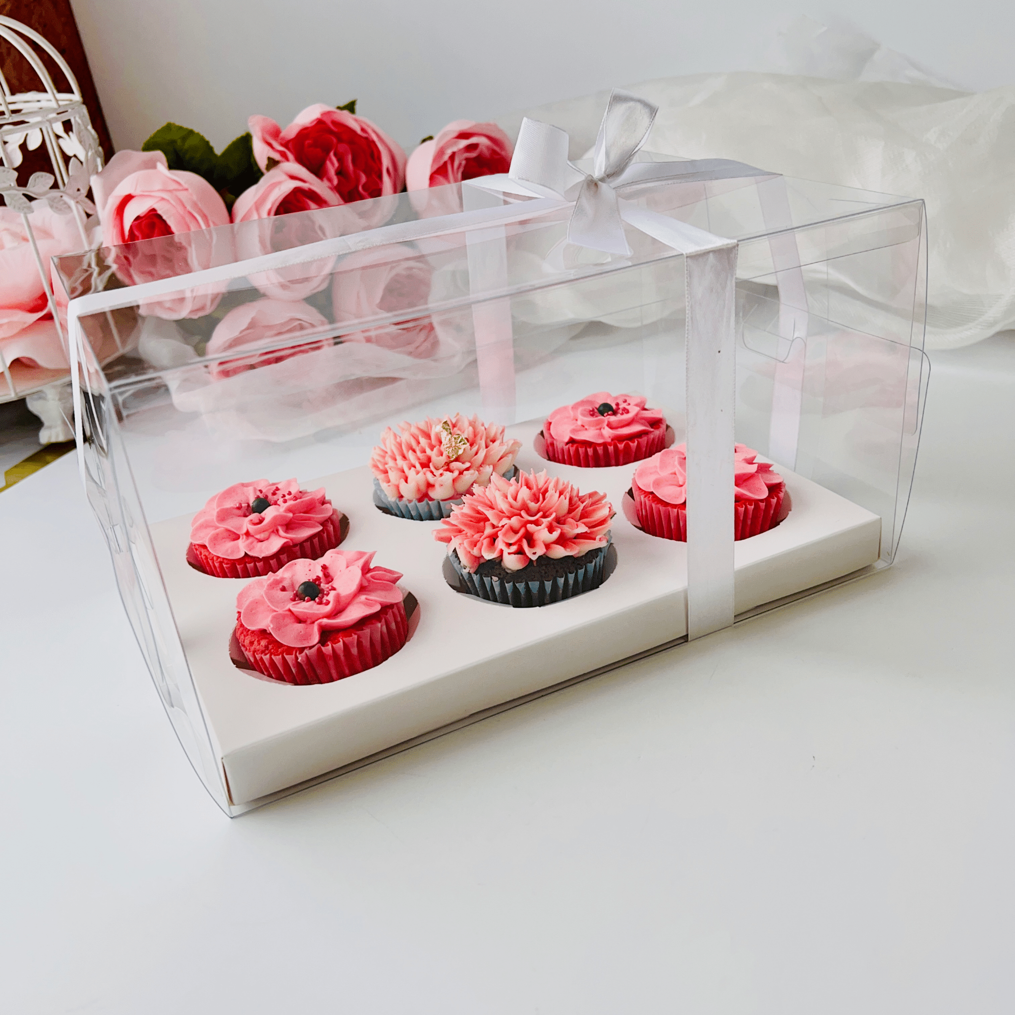 Clear Cupcake Boxes for 6 Cupcakes - variant_product_type