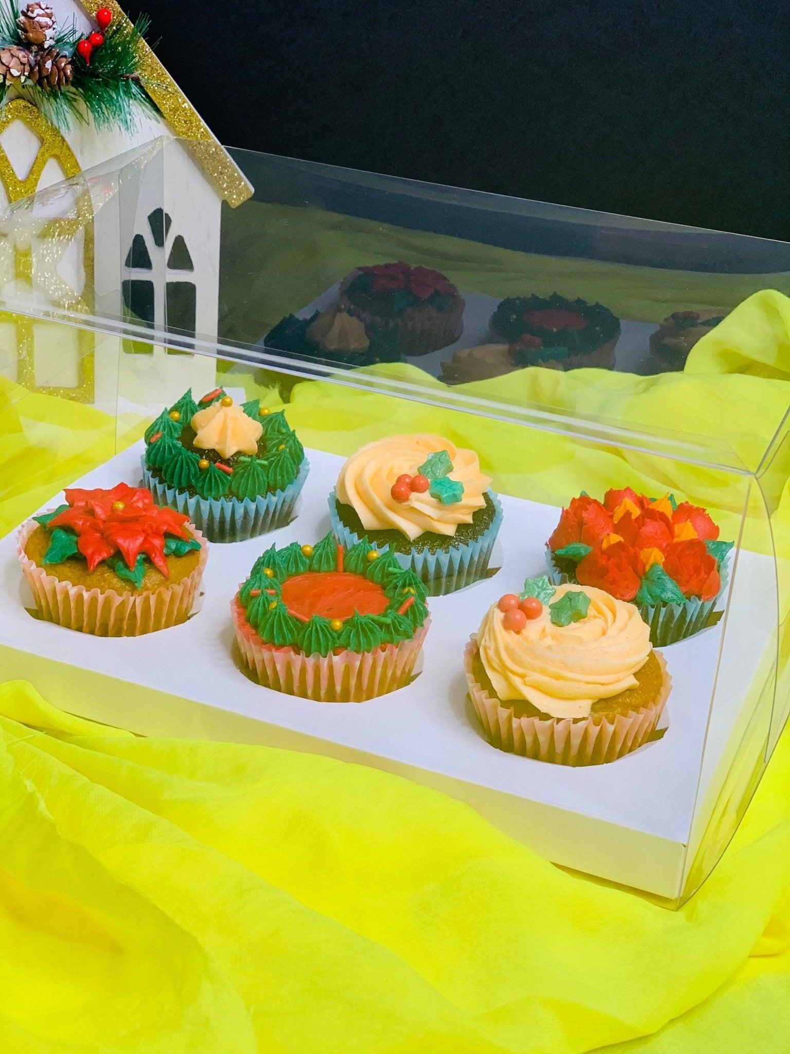 Clear Cupcake Boxes for 6 Cupcakes - variant_product_type