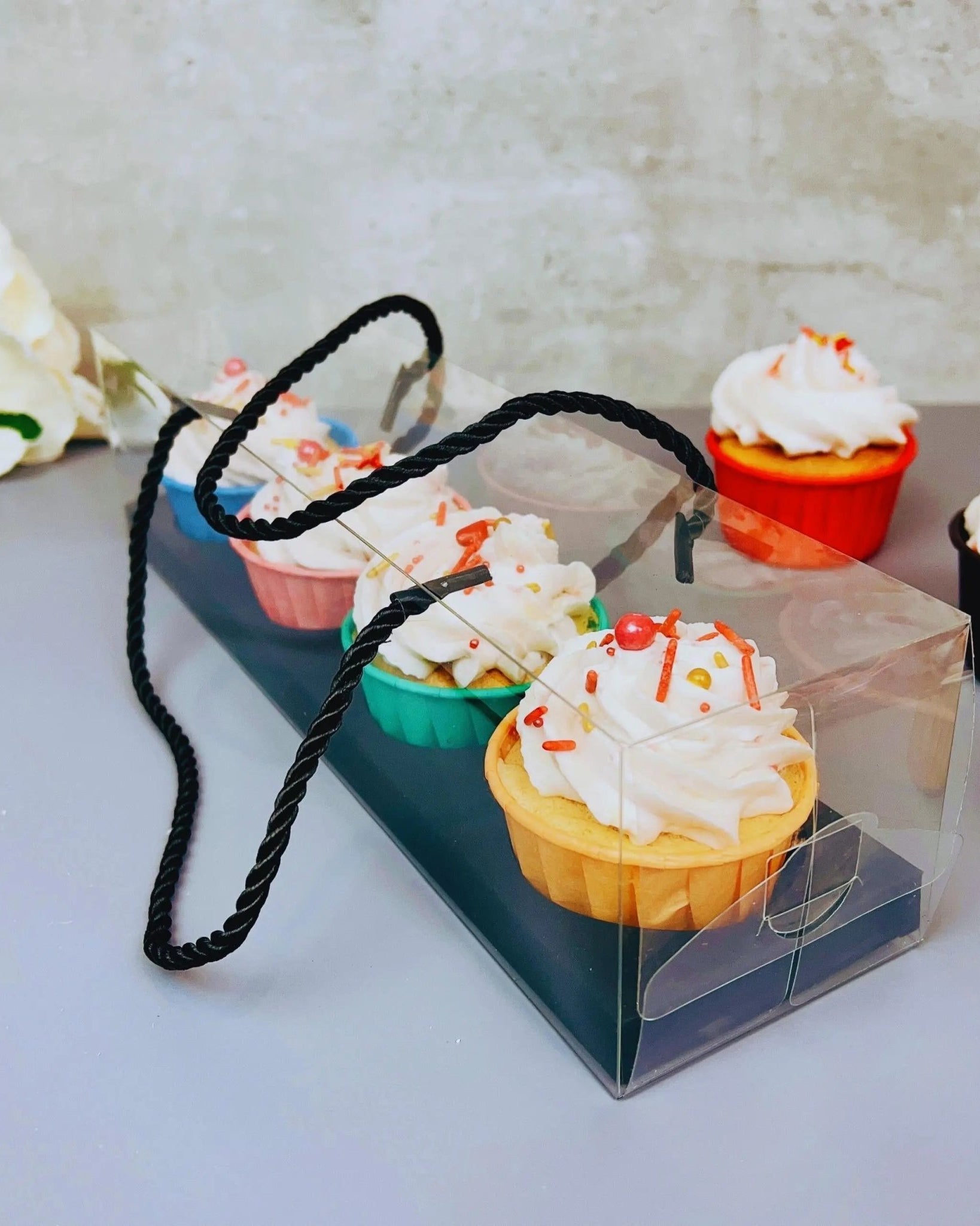 Clear Cupcake & Muffin Boxes with 4 Holes - Sweet Degrees Kitchen