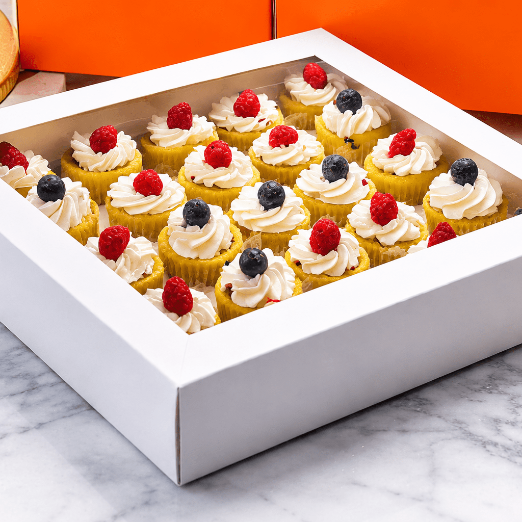 Clear Mini Cupcake Boxes with Inserts 12 or 24 Count - variant_product_type