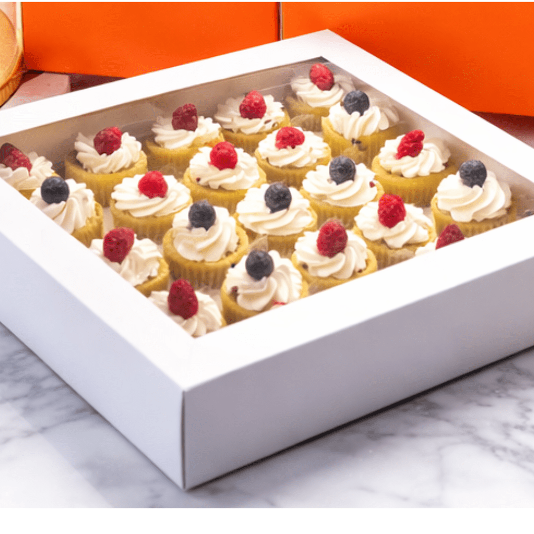 Clear Mini Cupcake Boxes with Inserts 12 or 24 Count - variant_product_type