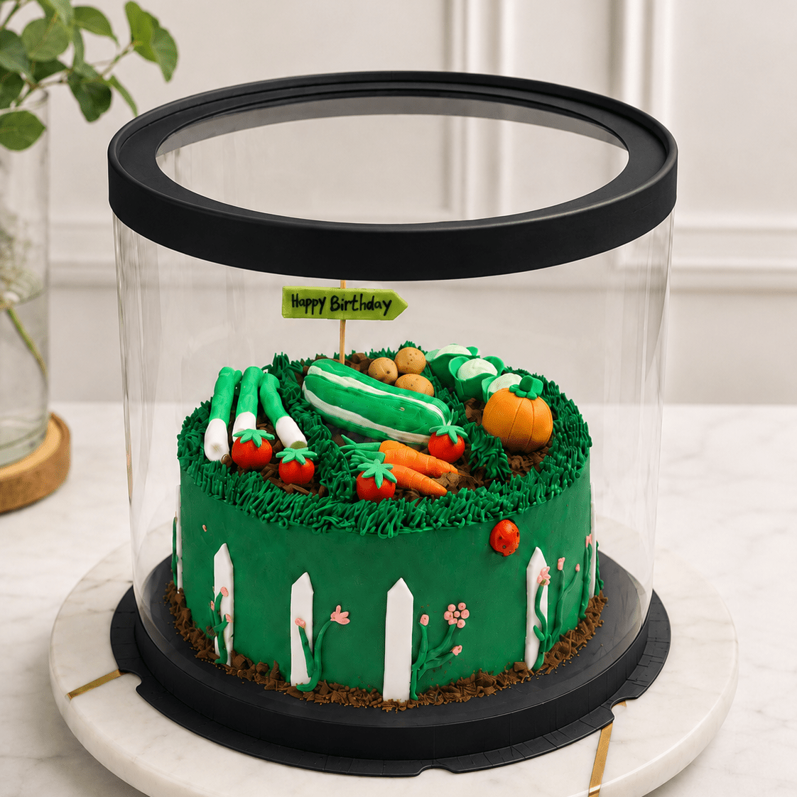 Clear Round Cake Box 10 x 9.5 for Decorated Cakes & Events - variant_product_type