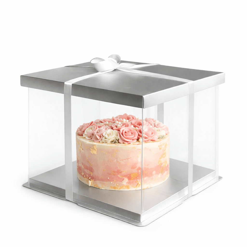 Clear Square Cake Box 13 x 13 x 10 for Decorated Cakes - variant_product_type