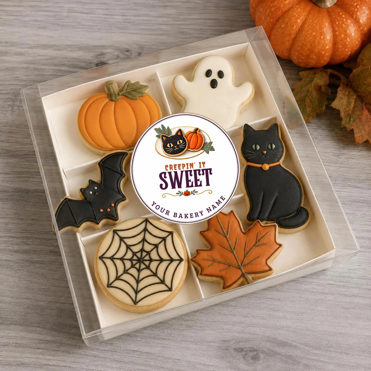 Creepin’ It Sweet Halloween Bakery Stickers & Labels - #variant_product_type#