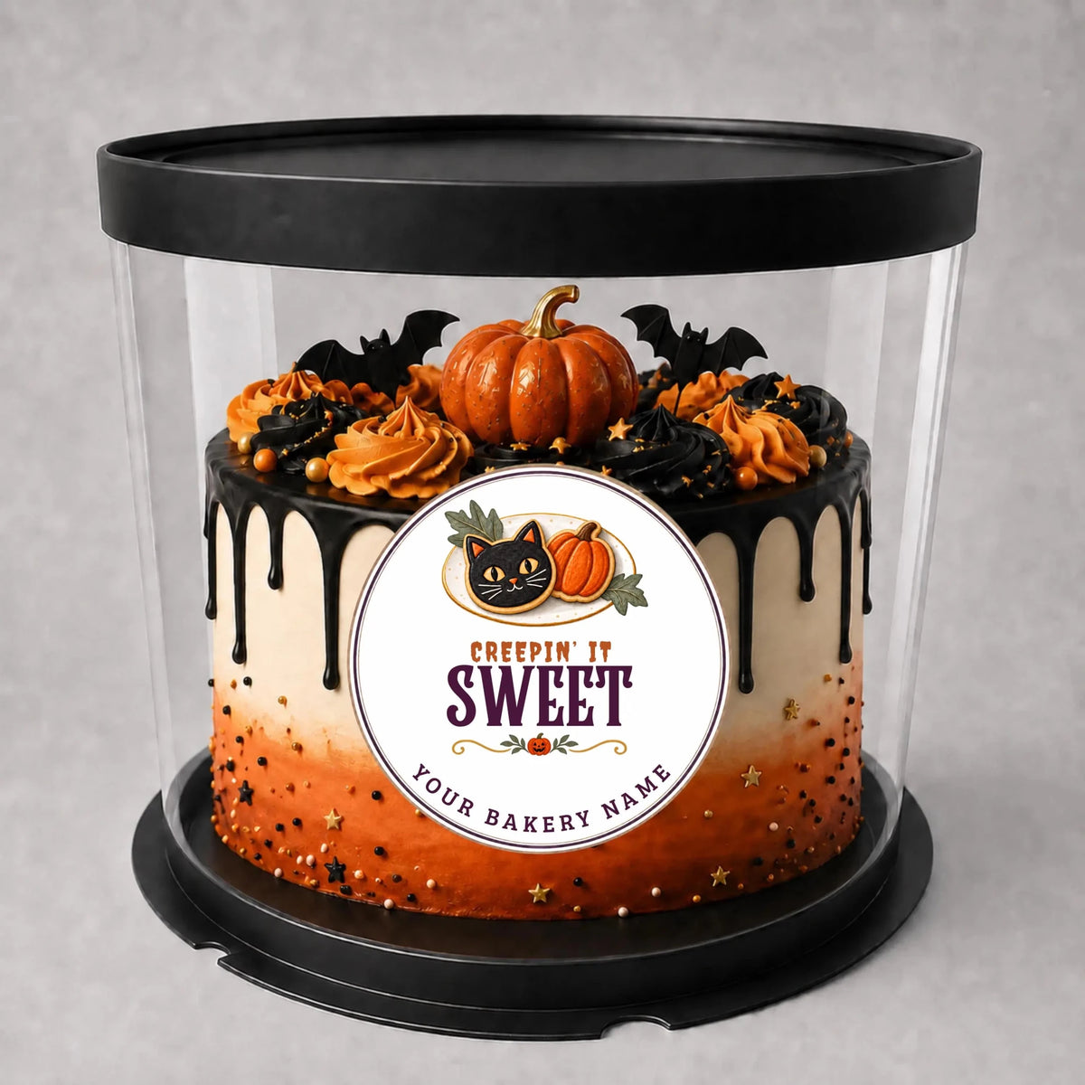 Creepin’ It Sweet Halloween Bakery Stickers & Labels - #variant_product_type#
