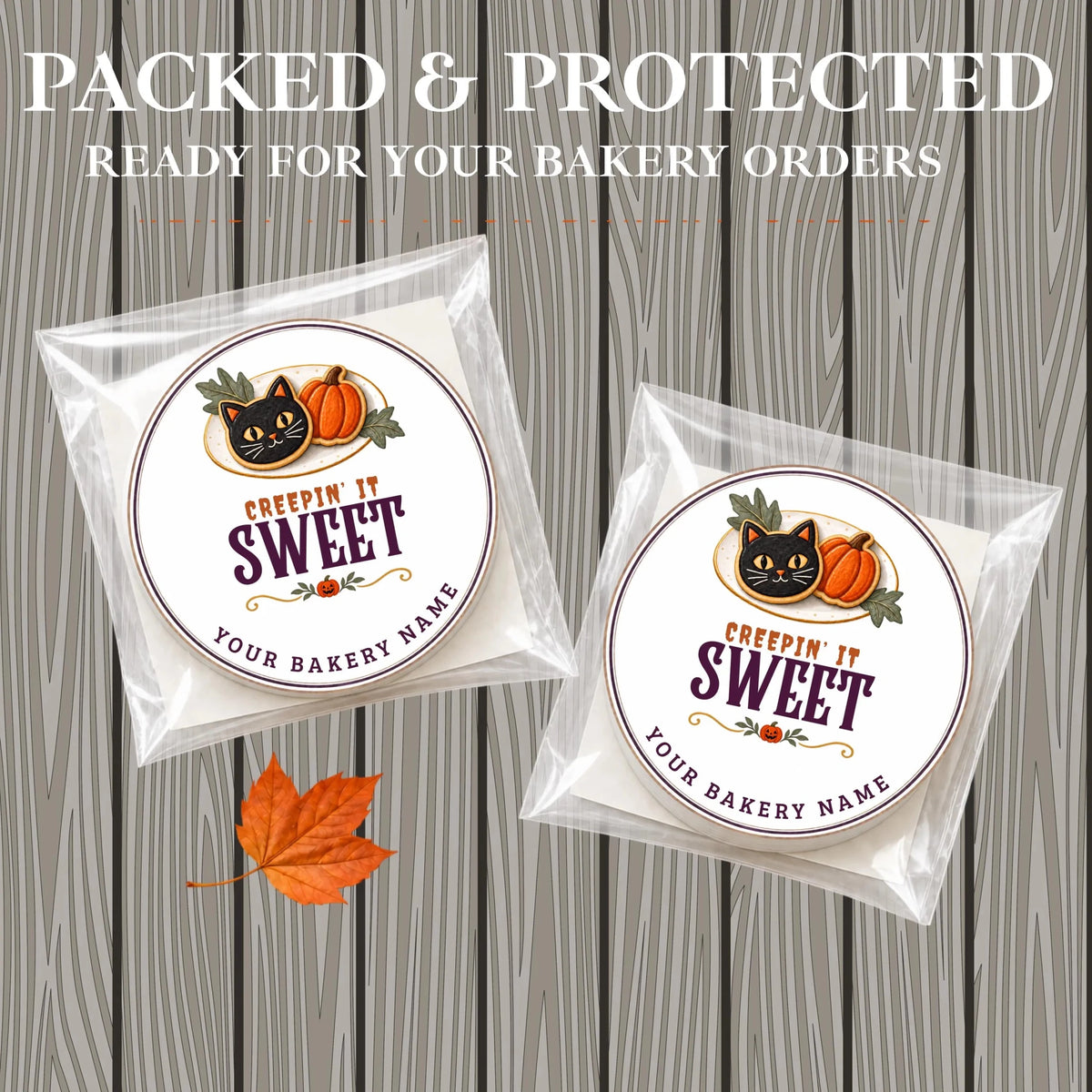 Creepin’ It Sweet Halloween Bakery Stickers & Labels - #variant_product_type#
