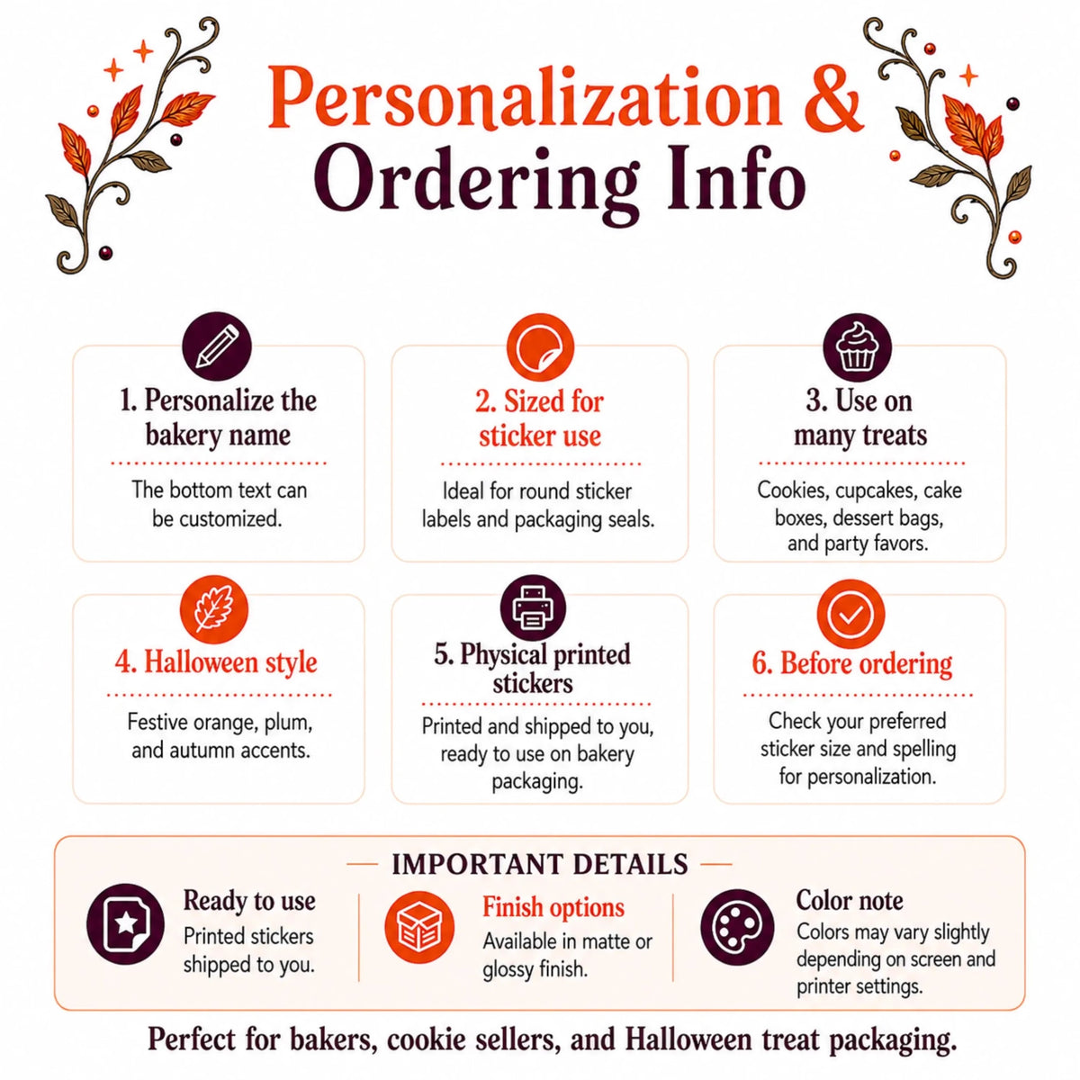 Creepin’ It Sweet Halloween Bakery Stickers & Labels - #variant_product_type#
