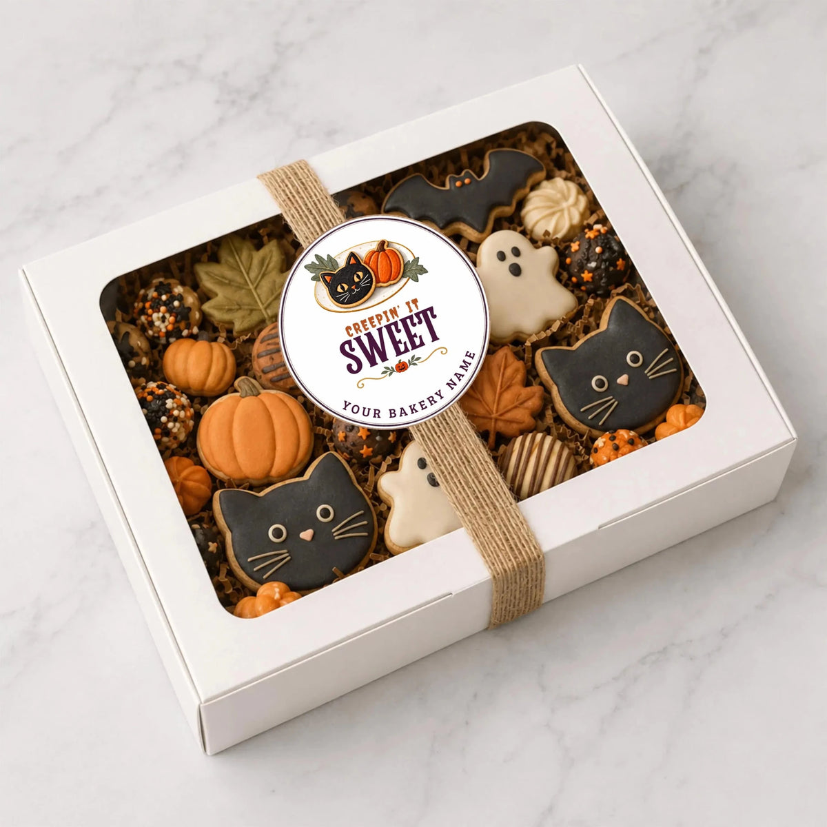 Creepin’ It Sweet Halloween Bakery Stickers & Labels - #variant_product_type#