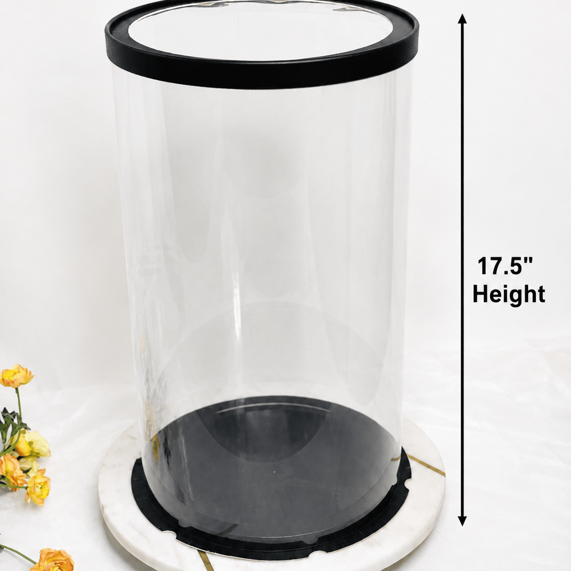 Extra Tall Clear Round Cake Box 8.5 x 17.5 for Tiered Cakes & Toppers - variant_product_type
