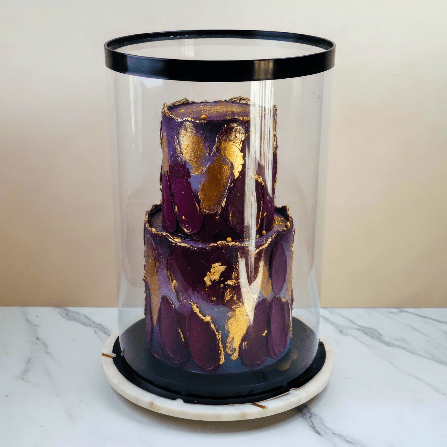 Extra Tall Round Clear Cake Box - 12 Inch Diameter x 18 Inch Tall - RW1218 Round cake box