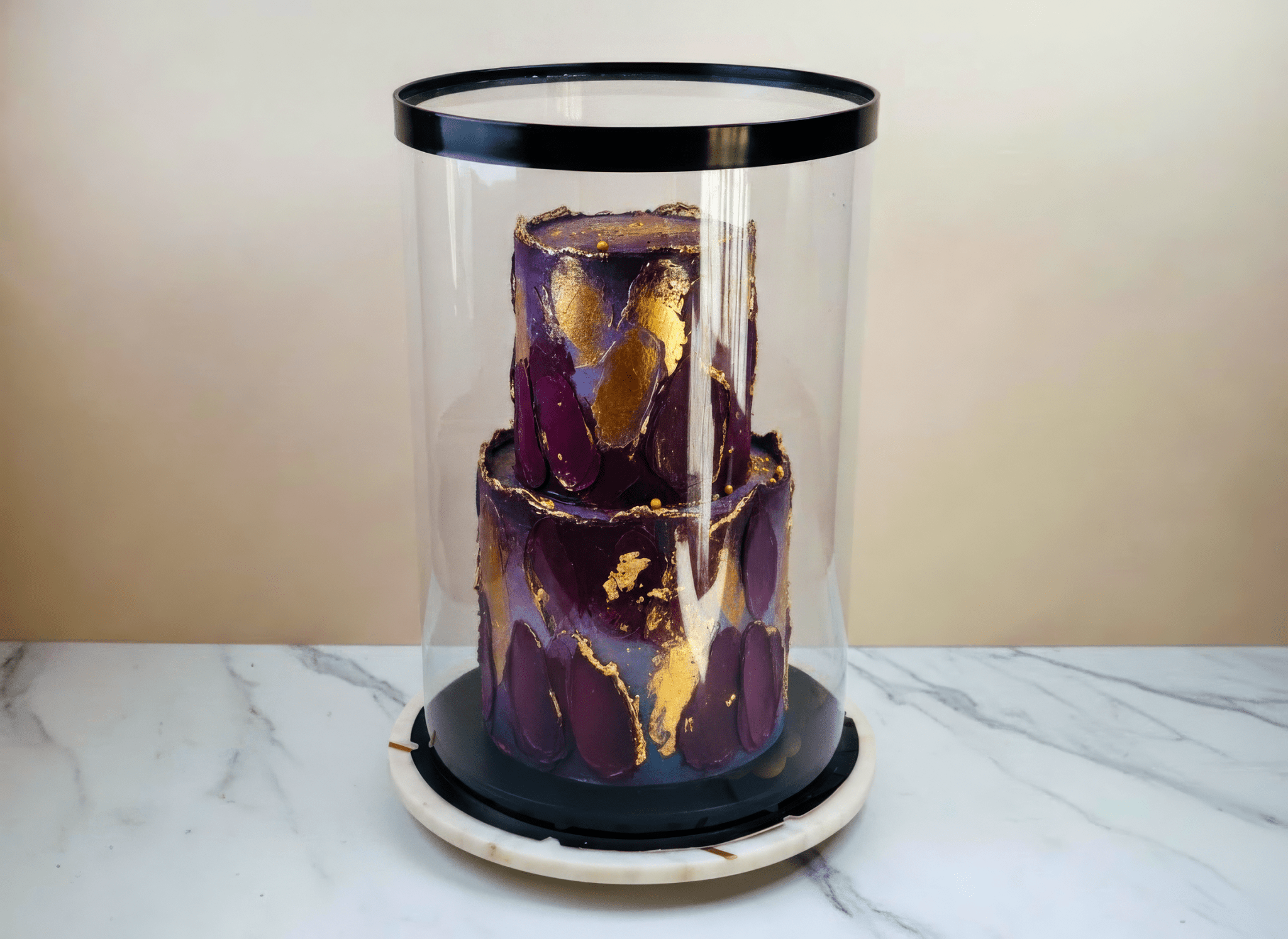 Extra Tall Round Clear Cake Box - 12 Inch Diameter x 18 Inch Tall - RW1218 Round cake box