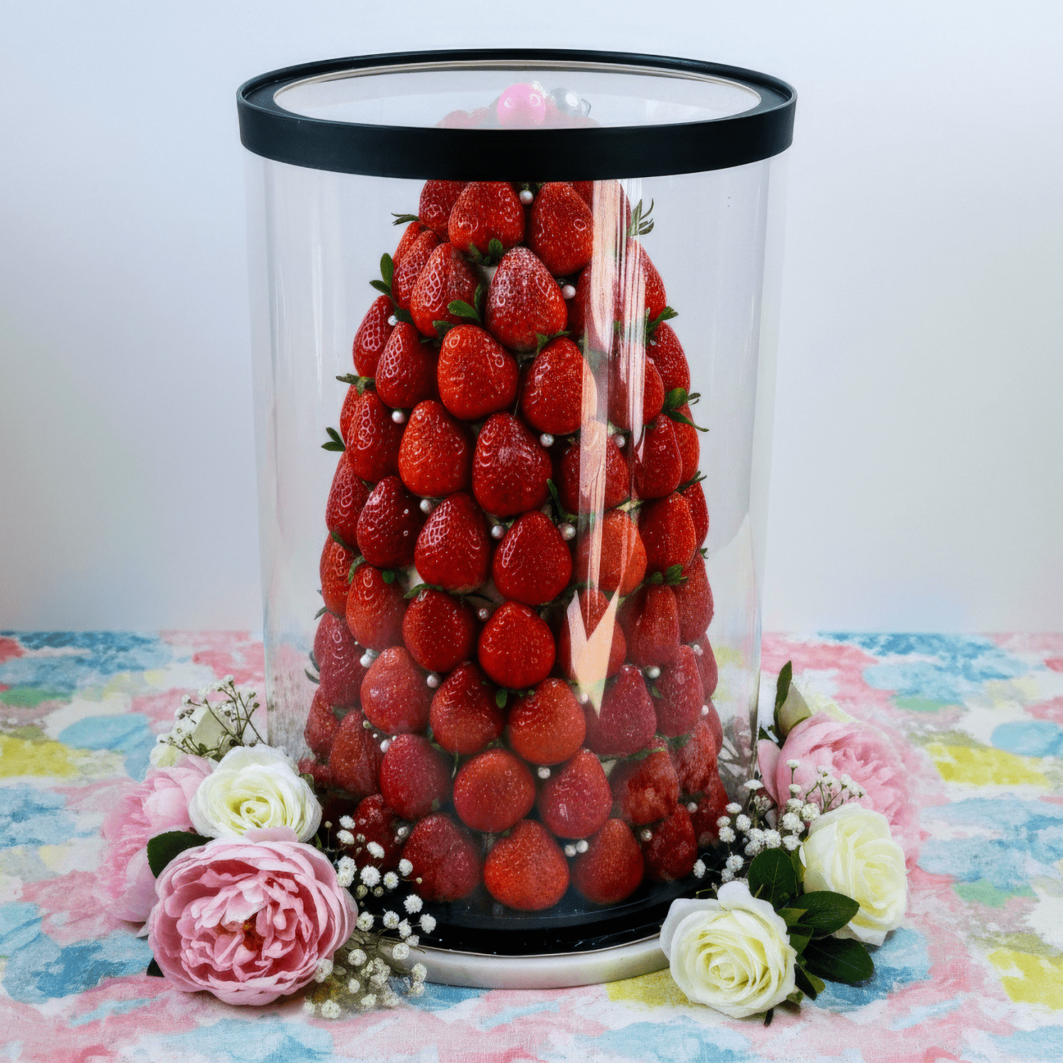 Extra Tall Round Clear Cake Box - 12 Inch Diameter x 18 Inch Tall - RW1218 Round cake box