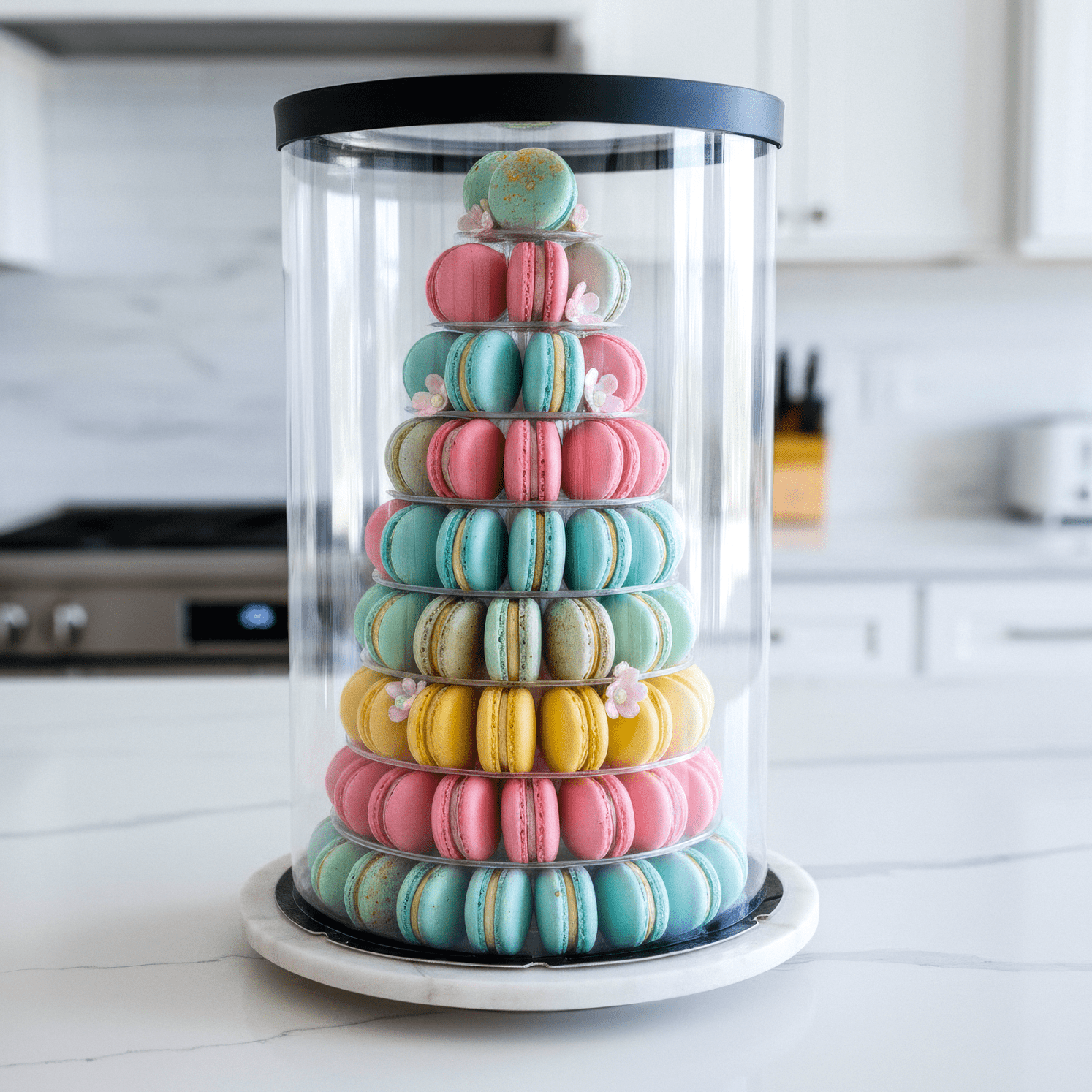 Extra Tall Round Clear Cake Box - 12 Inch Diameter x 18 Inch Tall - RW1218 Round cake box