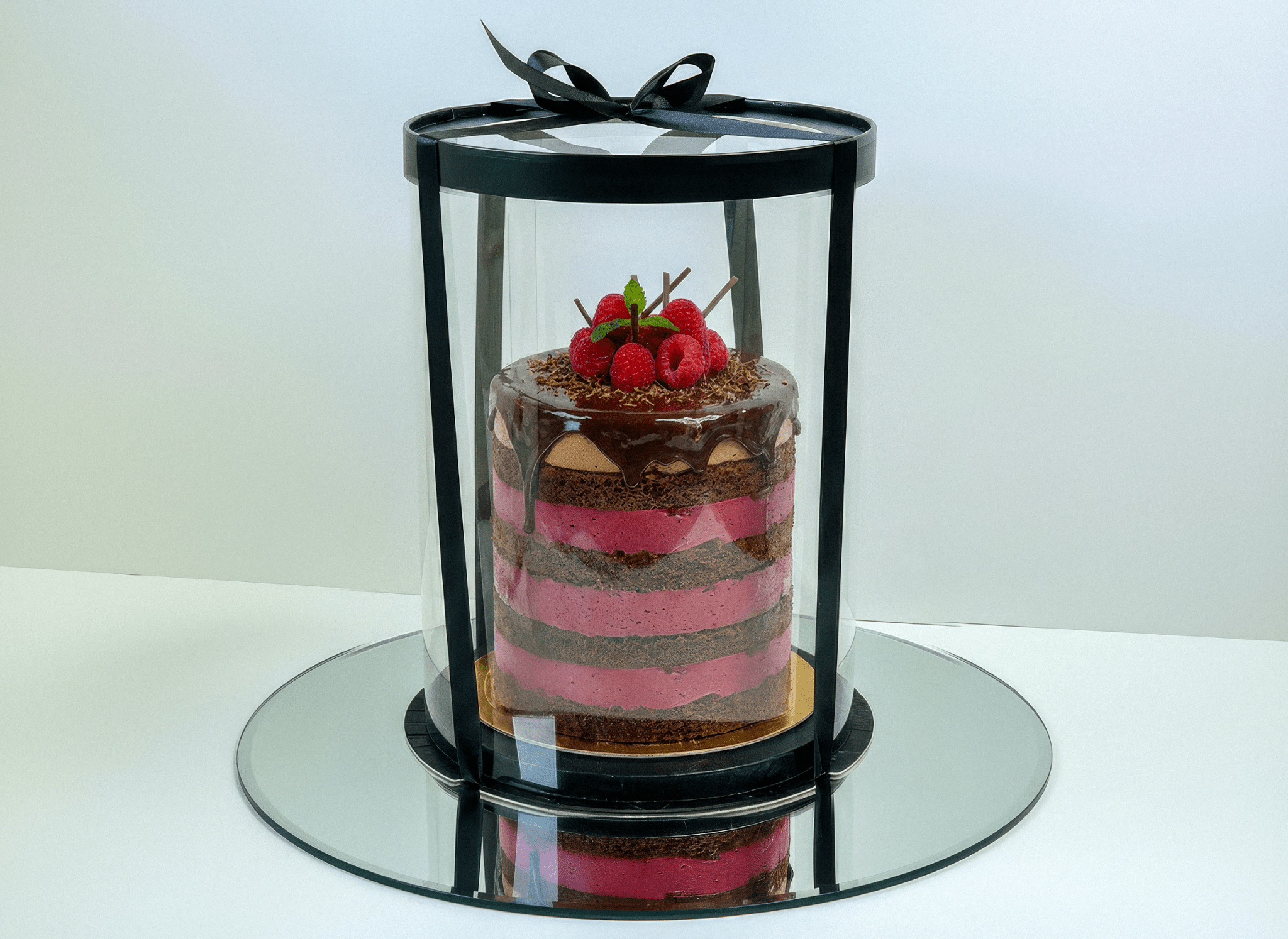 Extra Tall Square Clear Cake Box - 10 x 10 x 12 Inch - Square Cake box