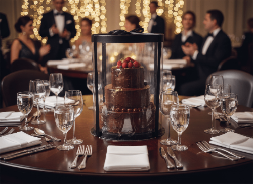 Extra Tall Square Clear Cake Box - 10 x 10 x 12 Inch - Square Cake box