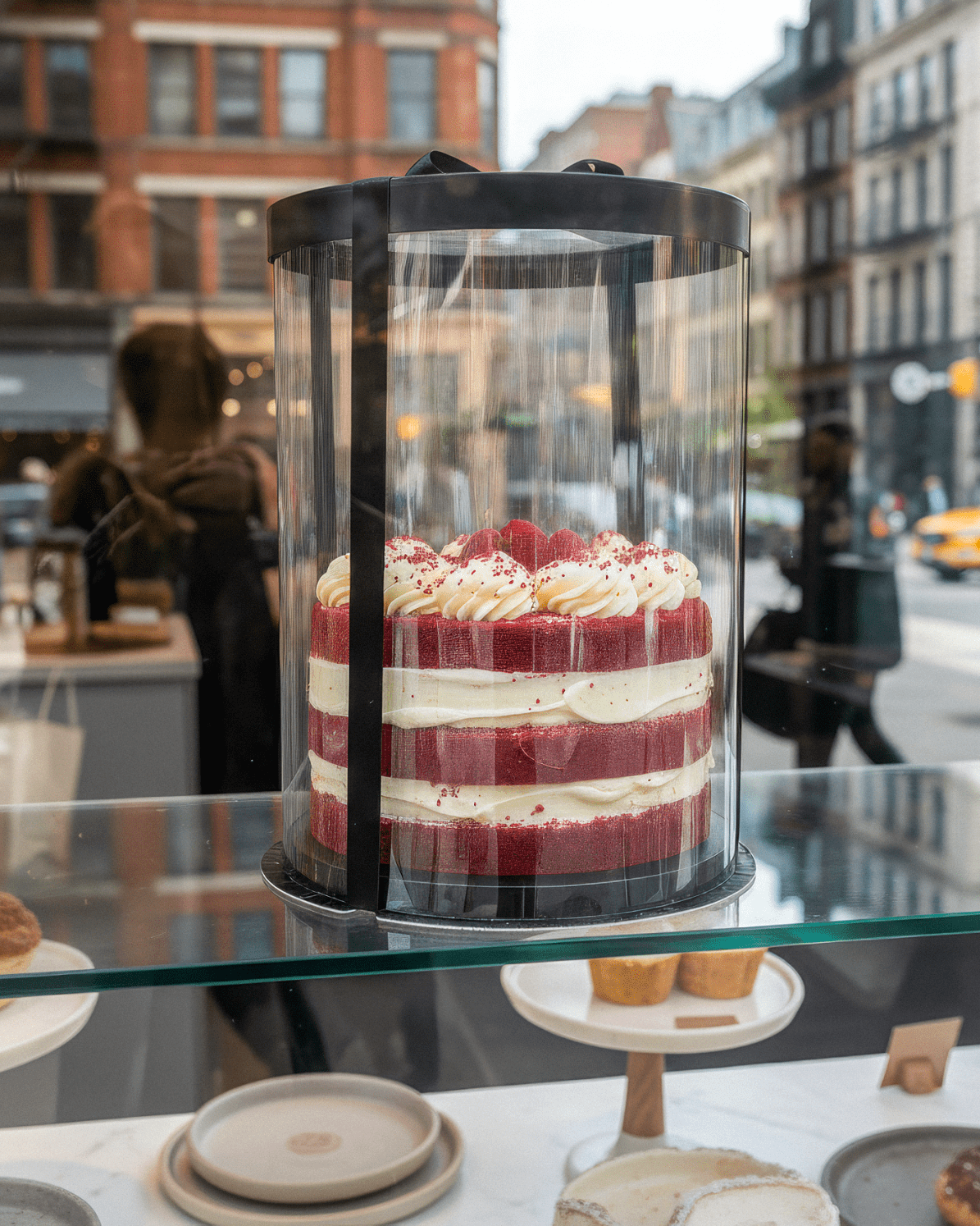 Extra Tall Square Clear Cake Box - 10 x 10 x 12 Inch - Square Cake box