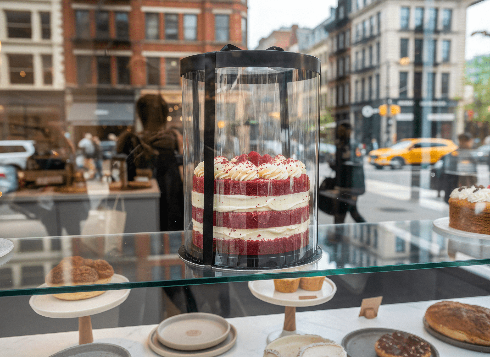 Extra Tall Square Clear Cake Box - 10 x 10 x 12 Inch - Square Cake box