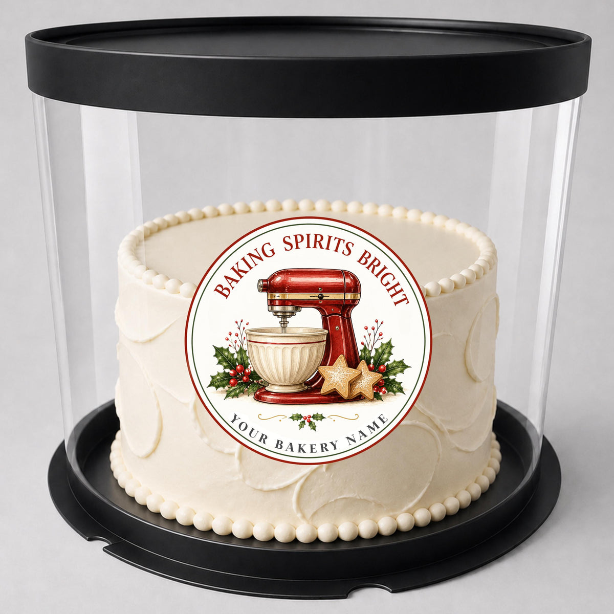 Personalized Christmas Baking Stickers, From the Kitchen of Labels, Holiday Baked Goods Packaging Labels, Custom Bakery Stickers