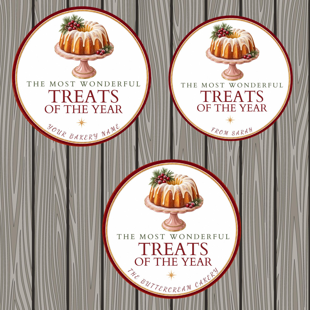 Baking Stickers, Personalized Christmas Kitchen Labels, Holiday Cookie Packaging Seals, Custom Baked With Love Designs