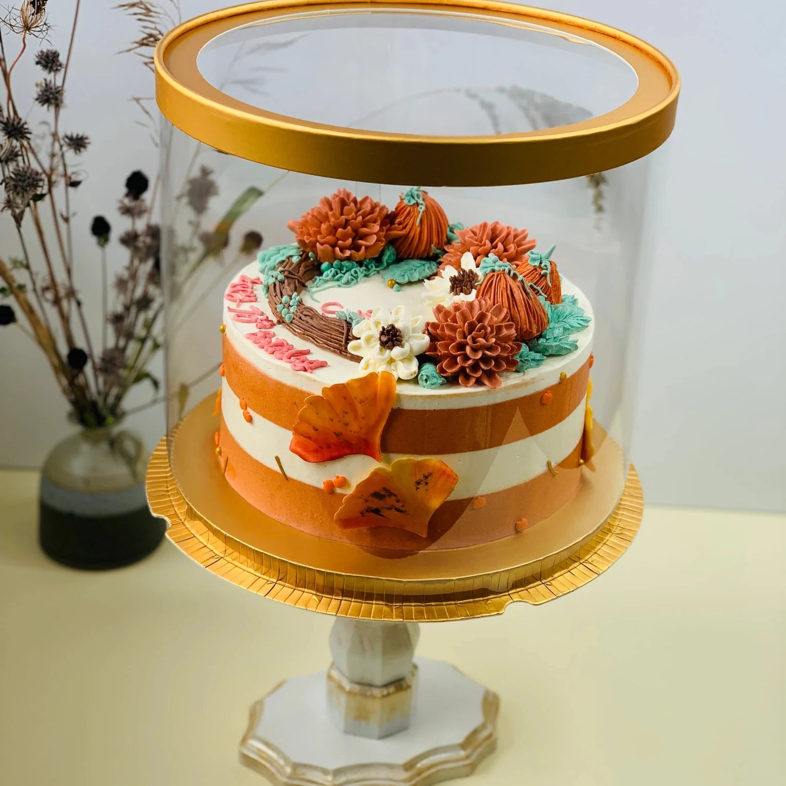 Large Round Clear Cake Boxes - 11.75" D x 10" H - Round cake box