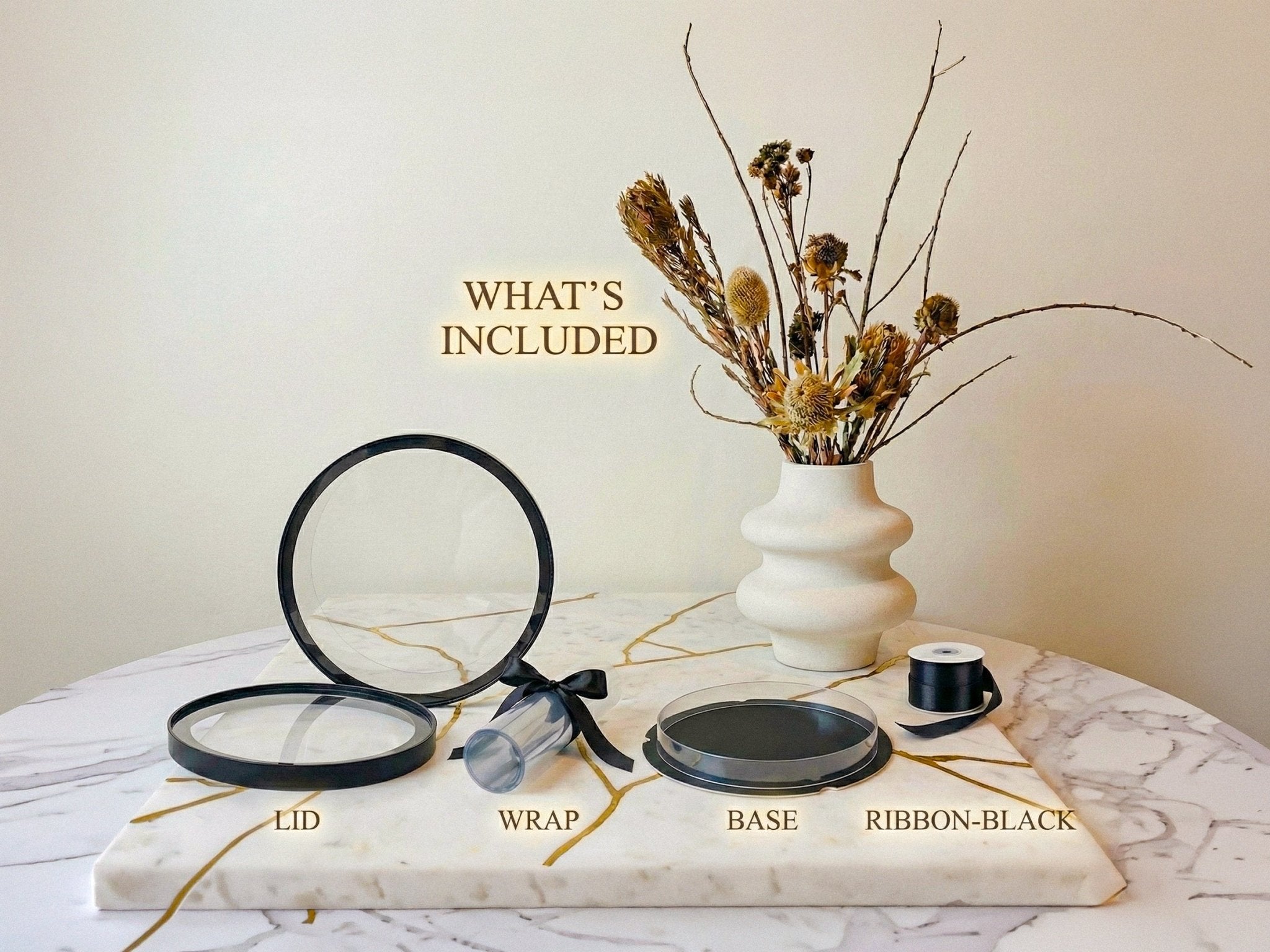 Large Round Tall Clear Cake Box - 12" D x 13.5" H - RW12135 Round cake box