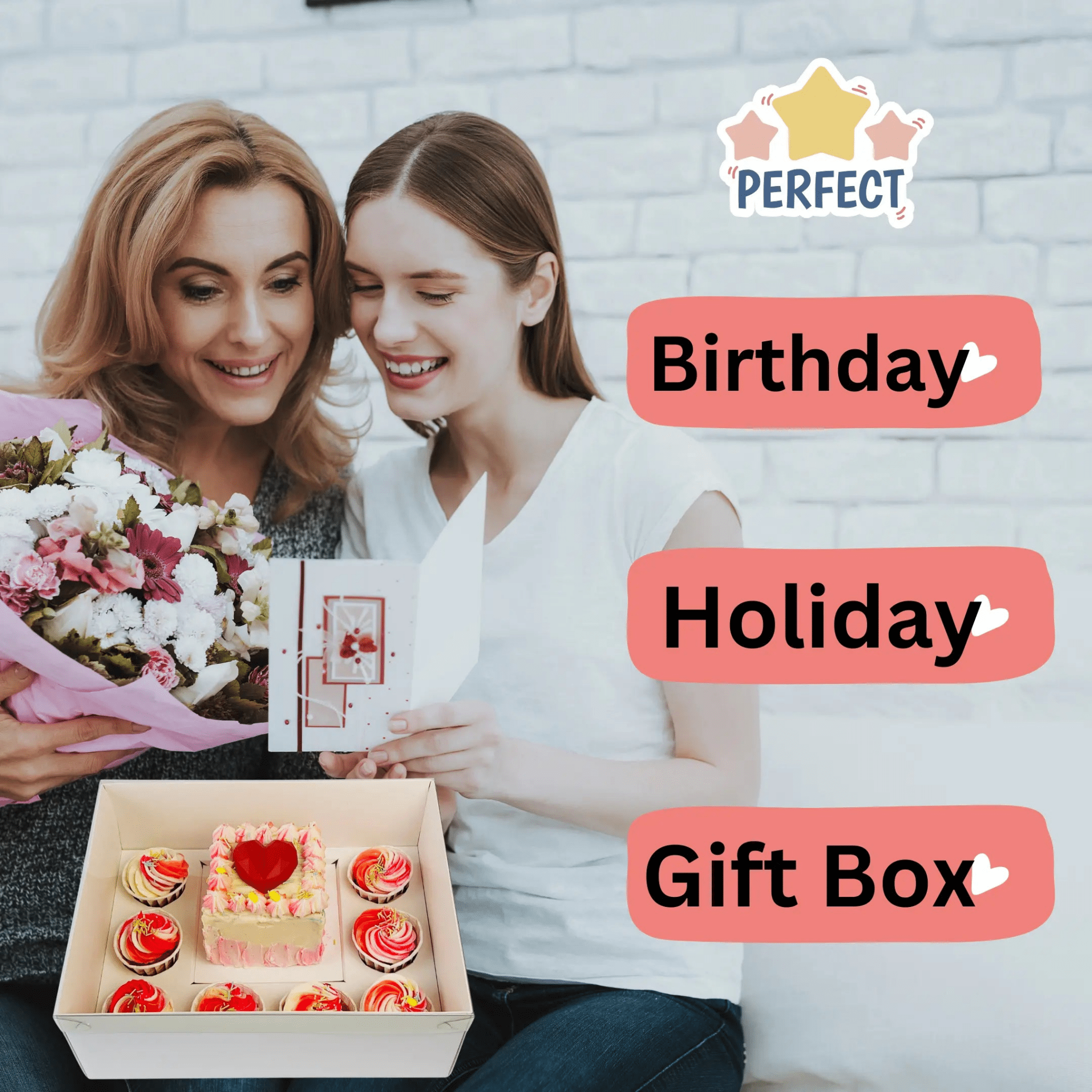 Mini Cake and Cupcakes Bento Boxes With Clear Lid and 8 Cupcake Holes - Sweet Degrees Kitchen