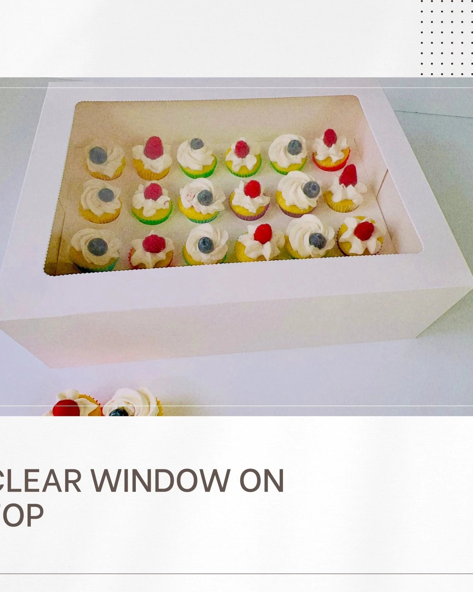 Mini Cupcake Boxes with 12 Holes Inserts - Cupcake Cone Box - 12minisSweet Degrees Kitchen