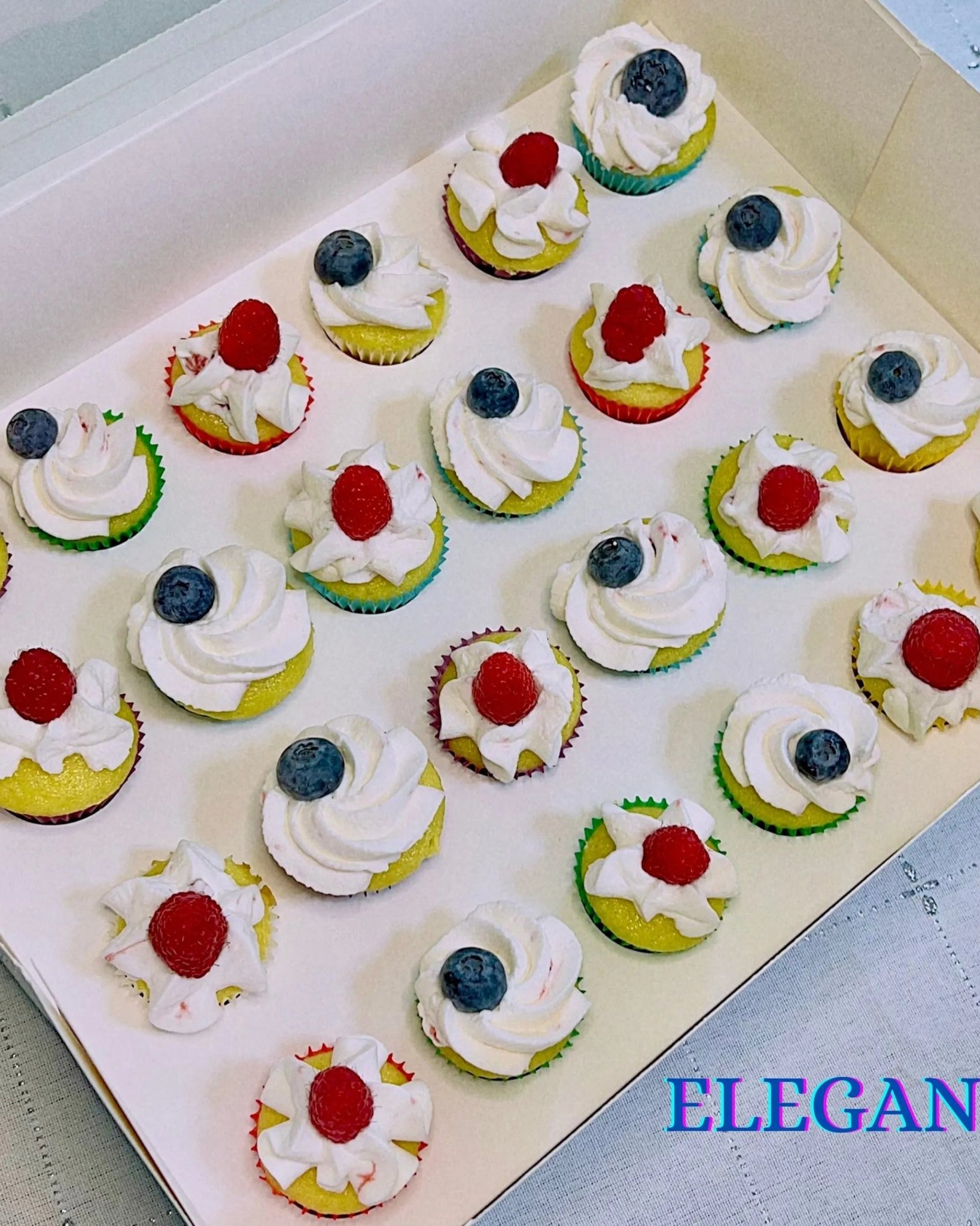 Mini Cupcake Boxes with 12 Holes Inserts - Cupcake Cone Box - 12minisSweet Degrees Kitchen