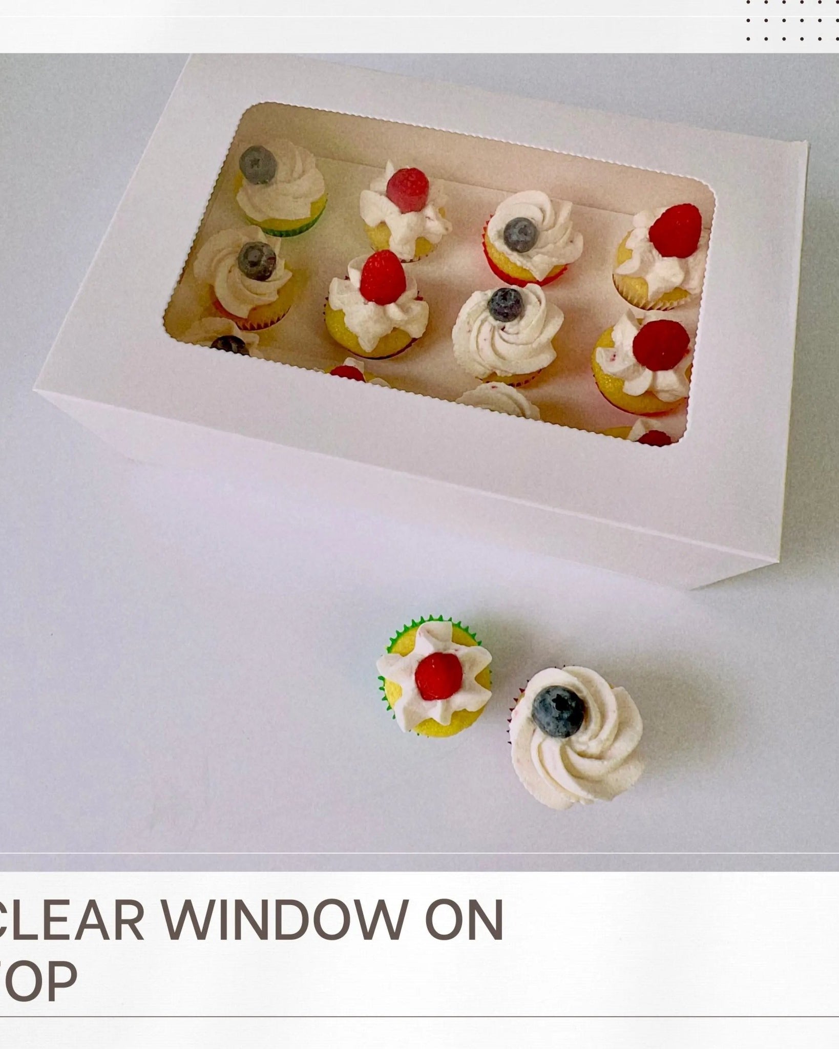 Mini Cupcake Boxes with 12 Holes Inserts - Cupcake Cone Box - 12minisSweet Degrees Kitchen