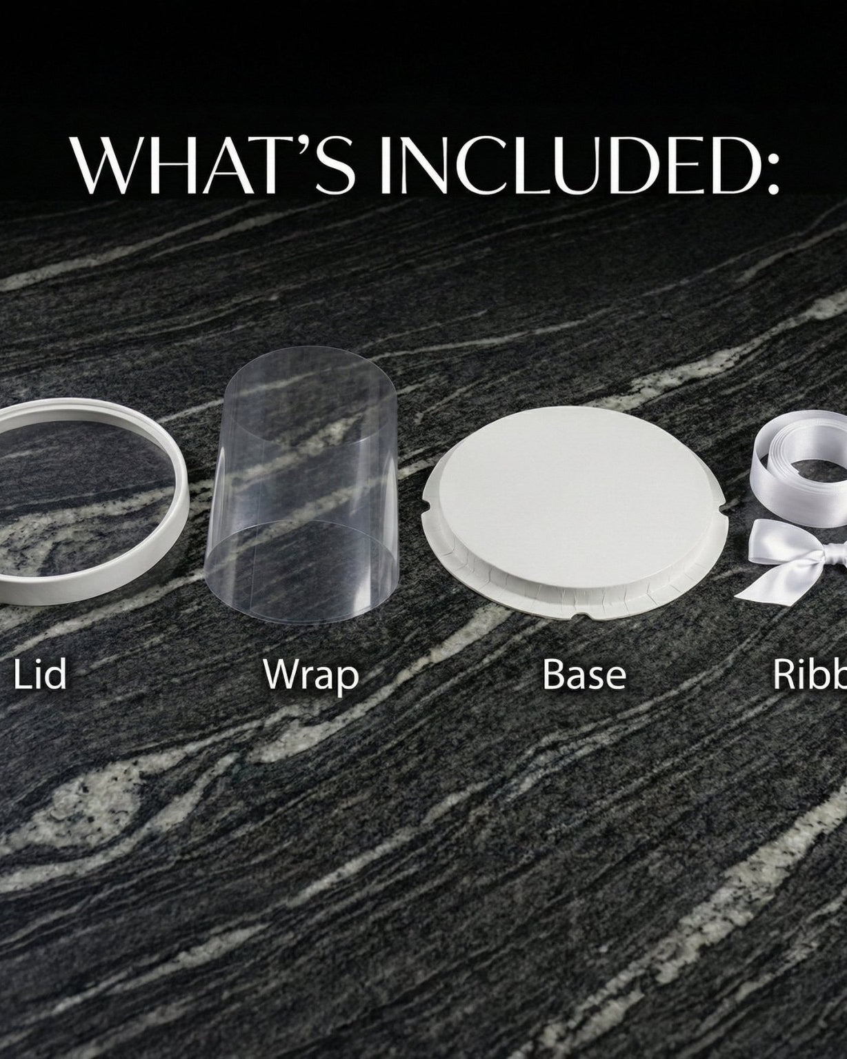 Tall Clear Cake Box 8.5" D x 11.75" H - Transparent Cake Boxes with Window - RB851175 Round cake box