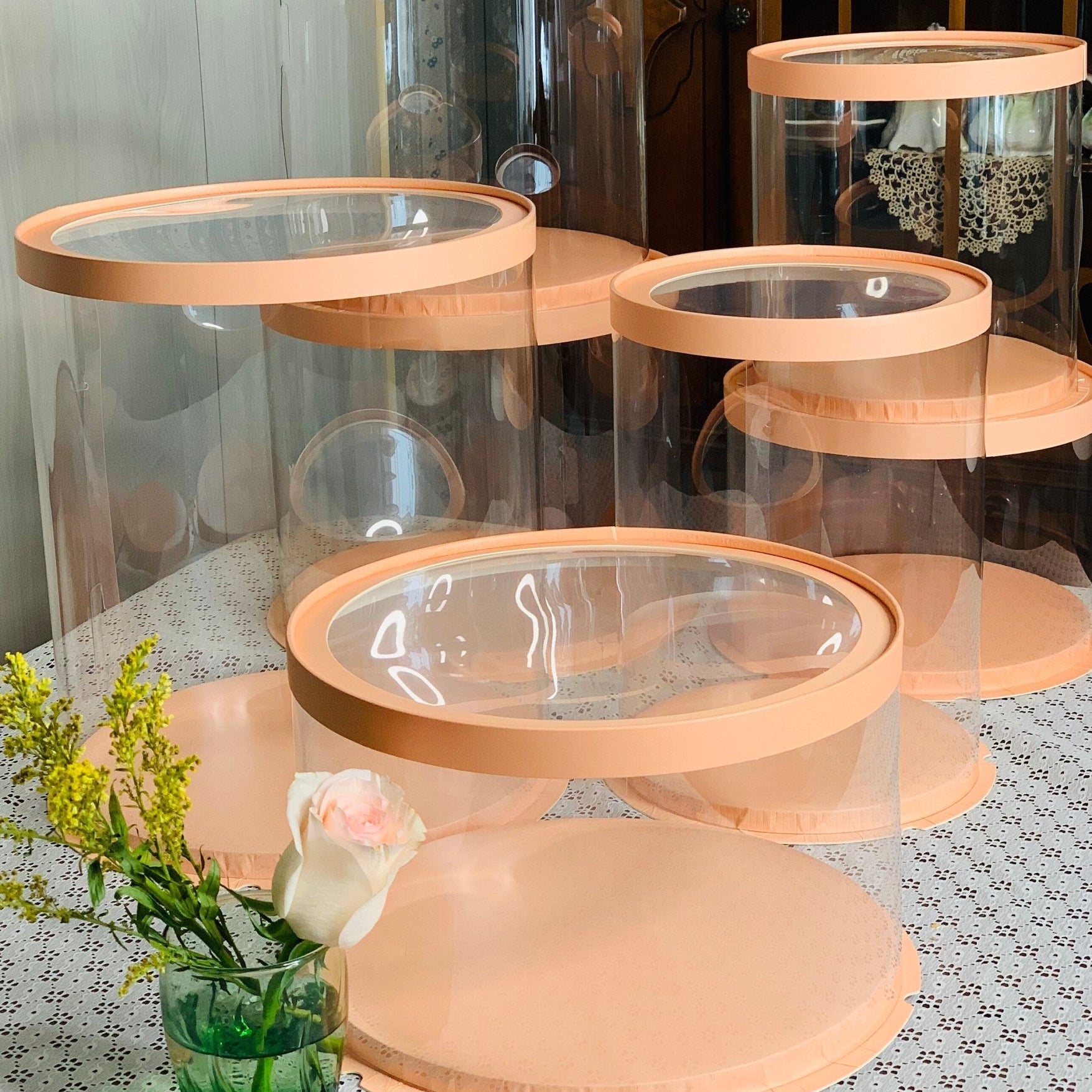 Tall Clear Cake Box 8.5" x 11.75" Round - variant_product_type