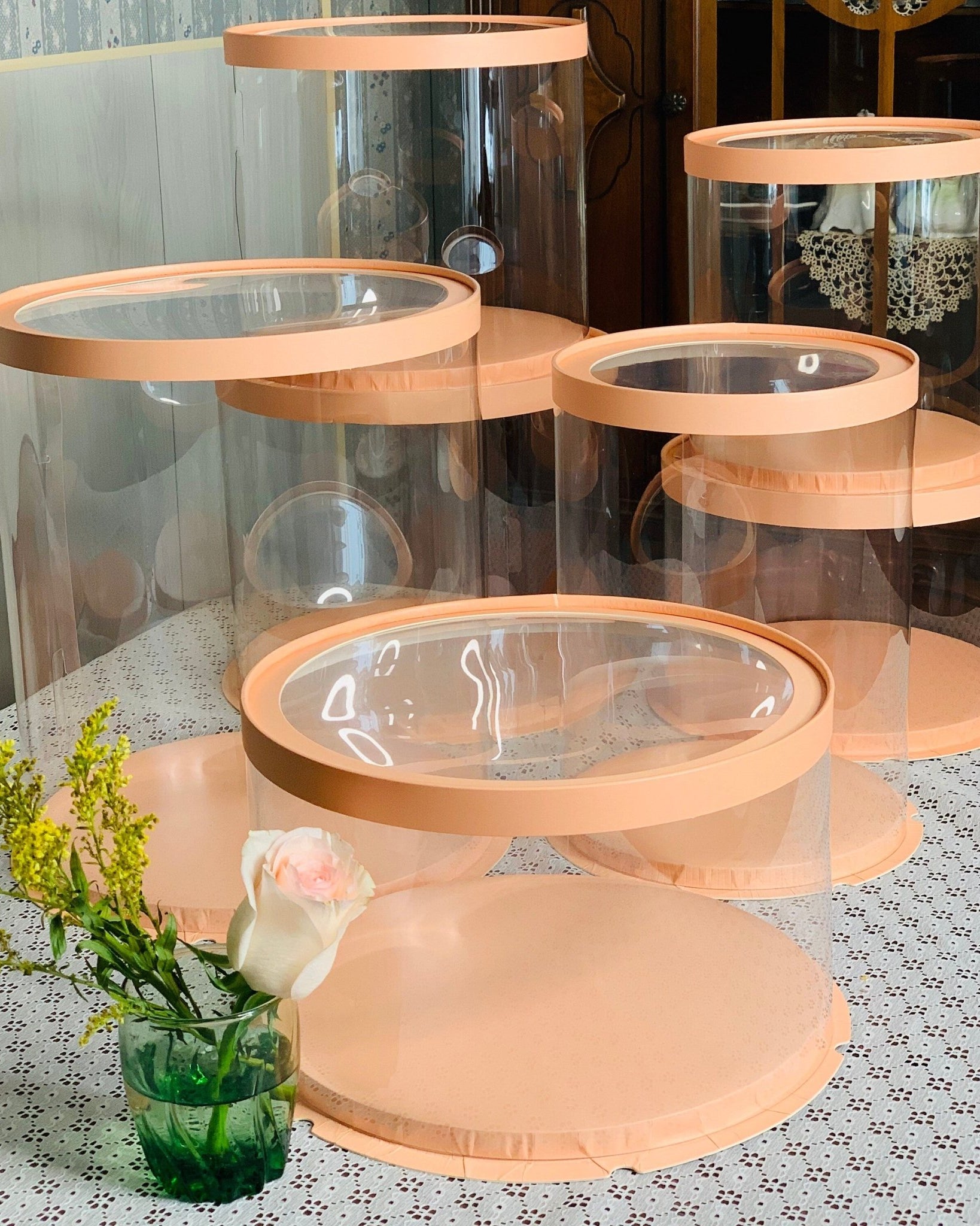 Tall Clear Cake Box 8.5" x 11.75" Round - variant_product_type