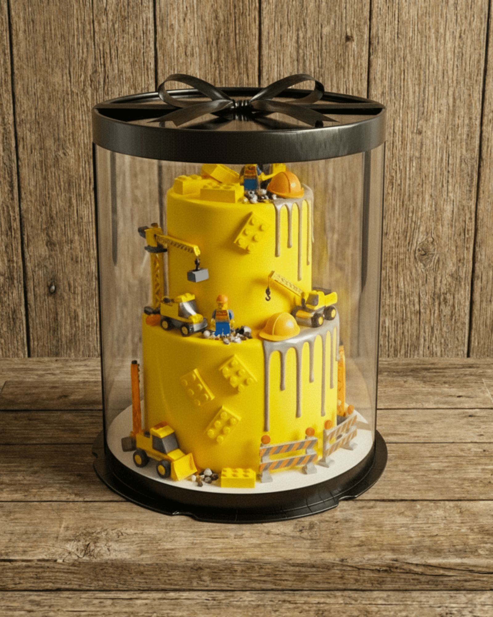 Tall Clear Cake Box with Window - 8.5 Inch Diameter x 11.75 Tall - RW851175 Round cake box