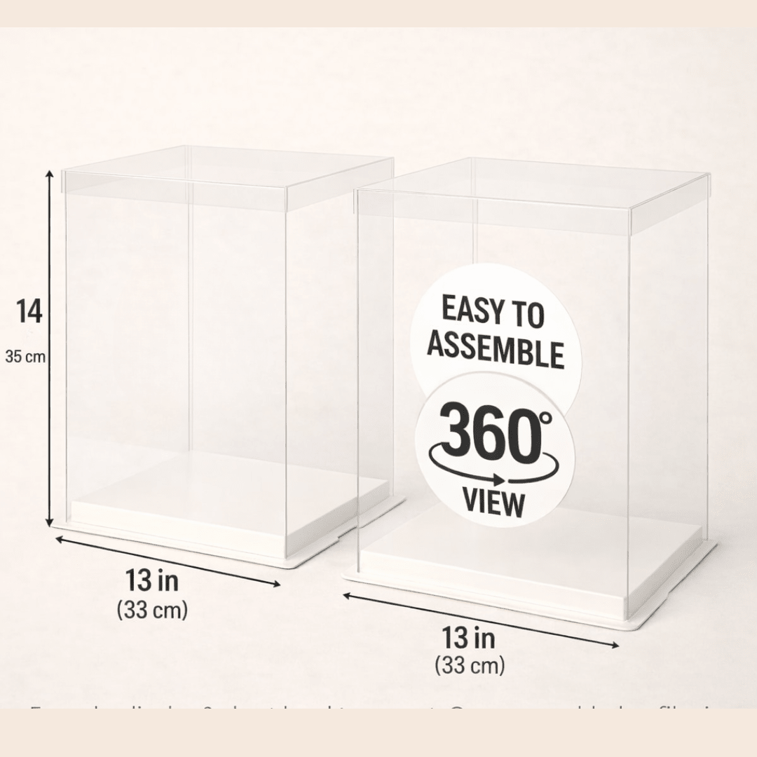 Tall Clear Square Cake Box 13 x 13 x 14 for Tiered Cakes - variant_product_type
