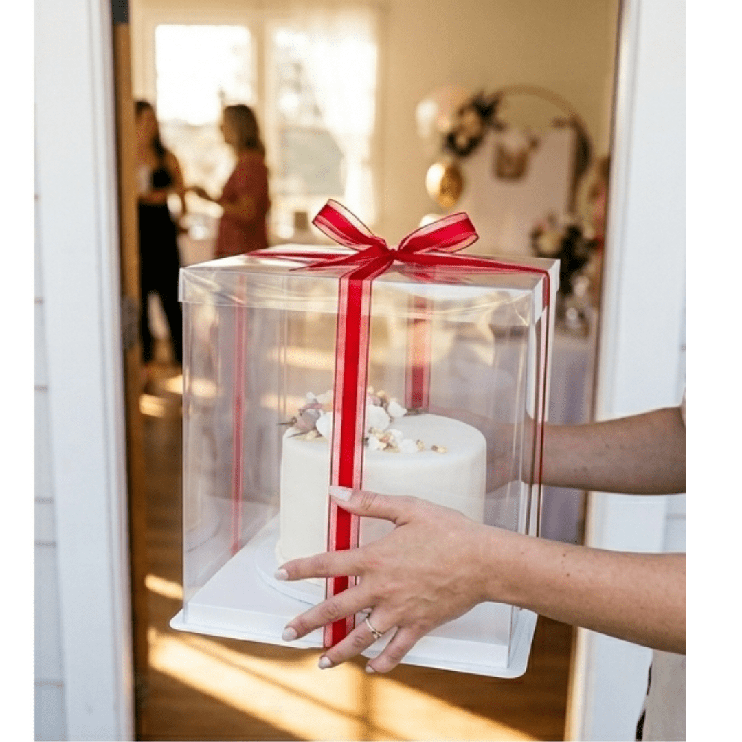 Tall Clear Square Cake Box 13 x 13 x 14 for Tiered Cakes - variant_product_type