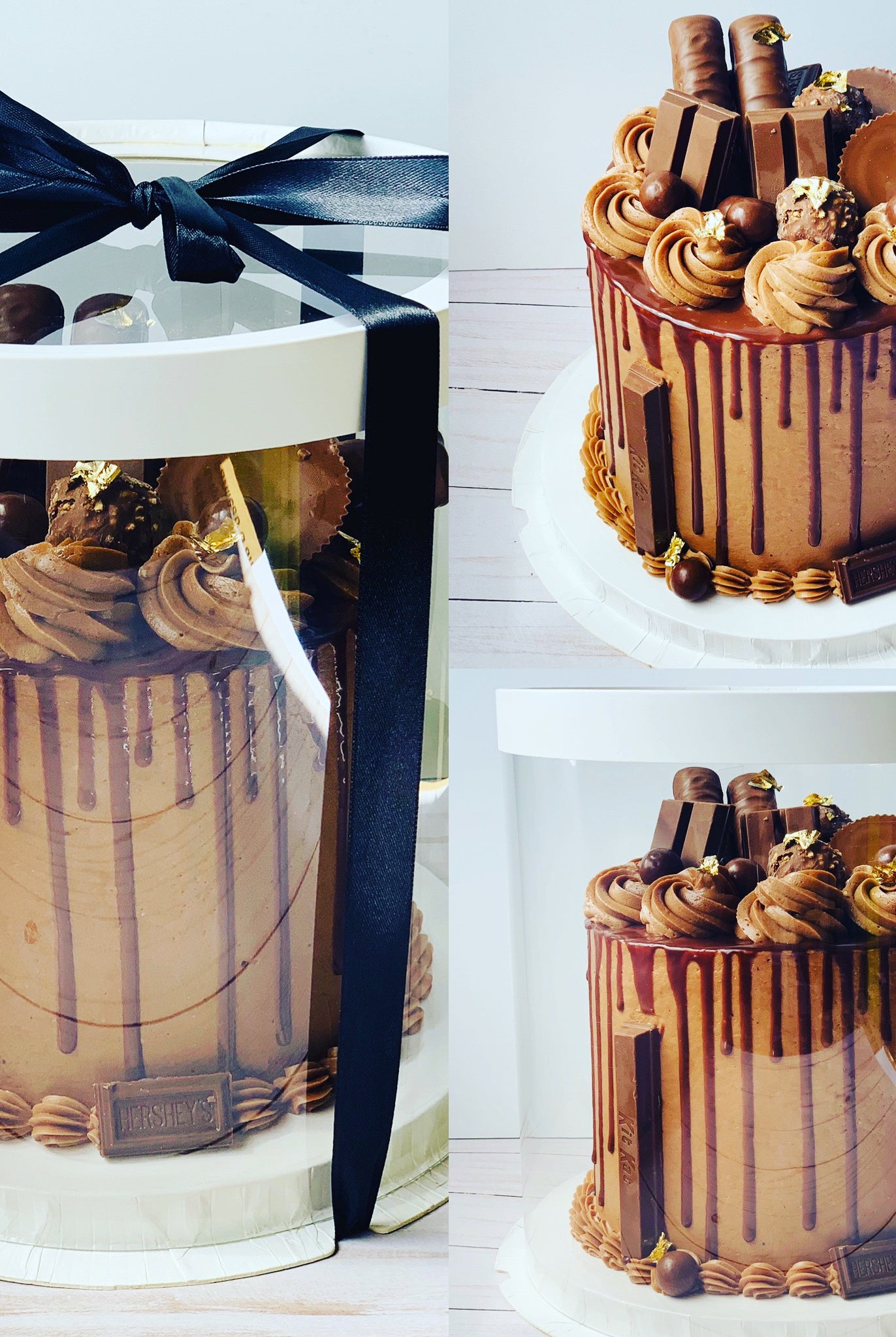 Tall Clear Round Cake Box 8.5" Diameter x 11.75"