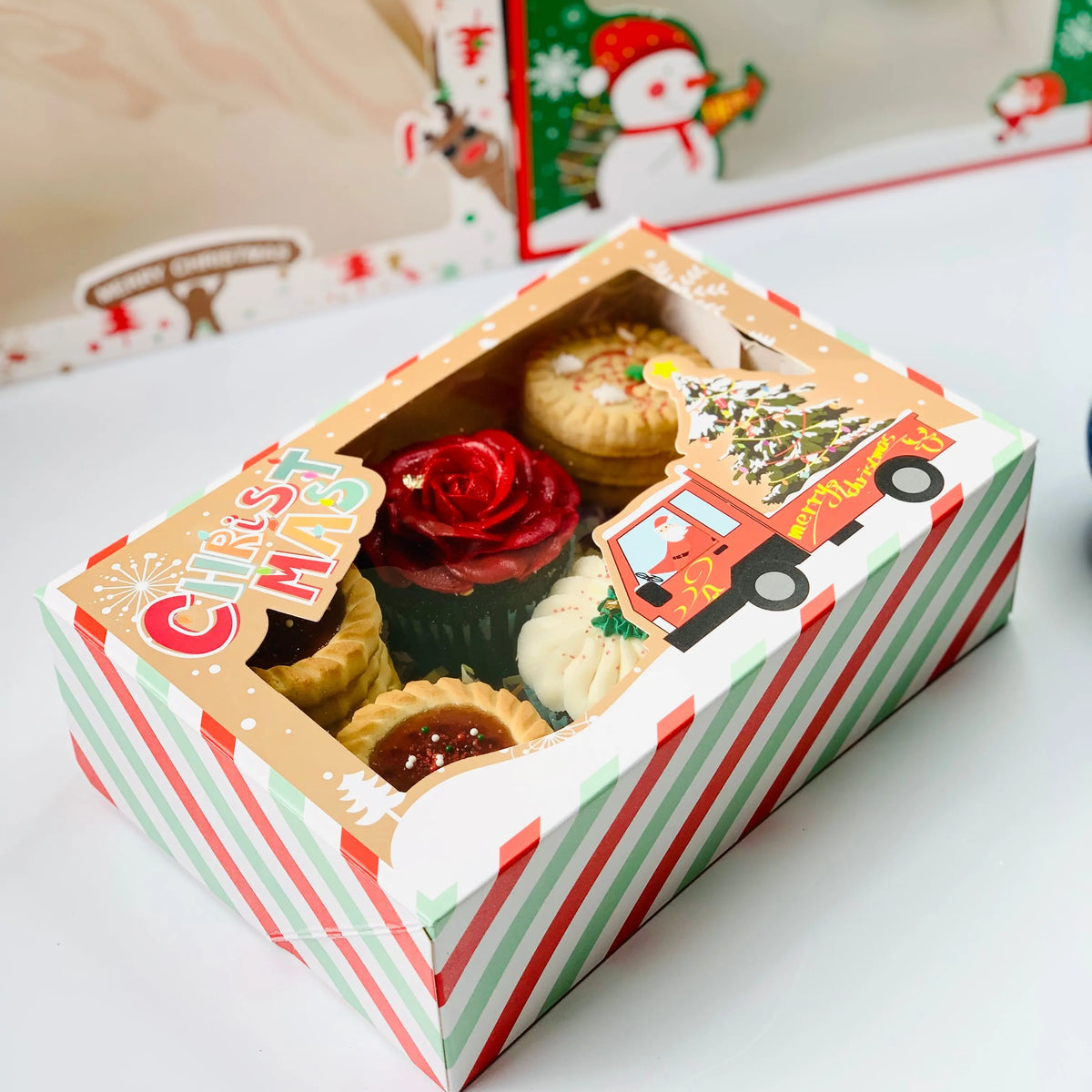 12PCs Christmas Cookie Boxes