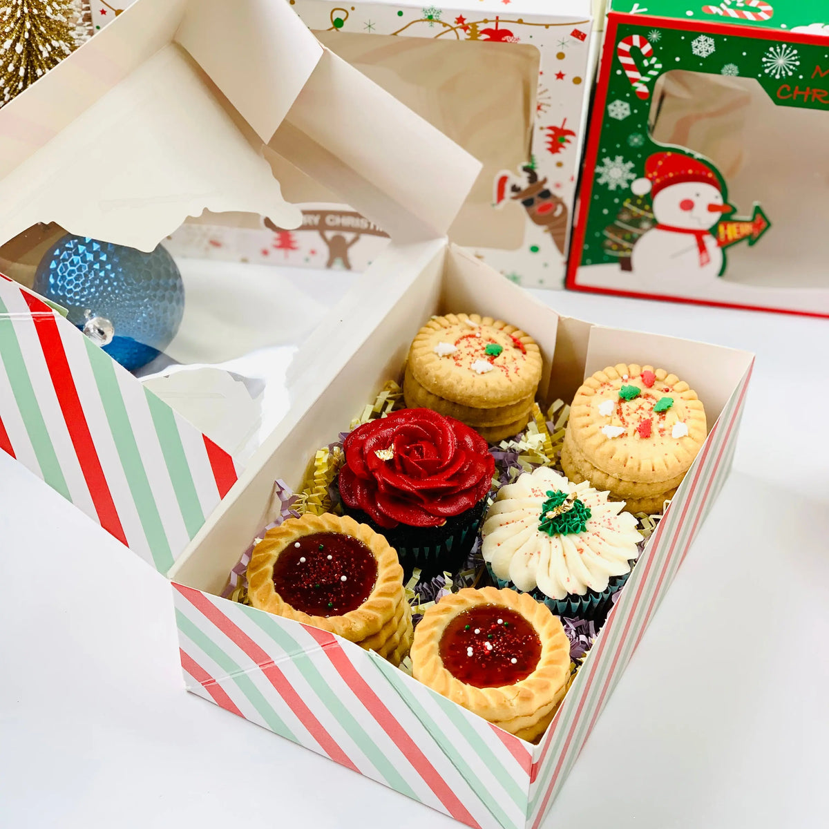 12PCs Christmas Cookie Boxes