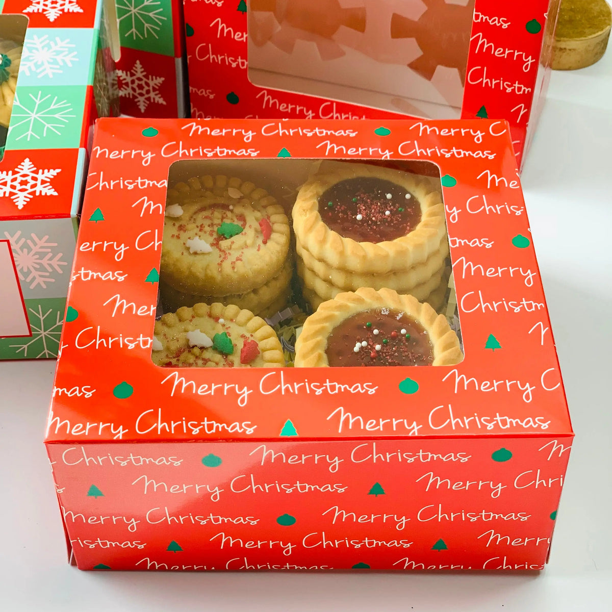 Christmas Cookie Boxes and Cupcake boxes