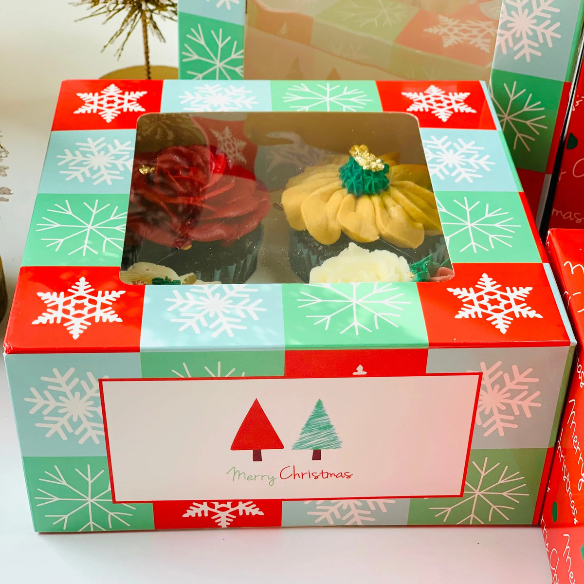 Christmas Cookie Boxes and Cupcake boxes