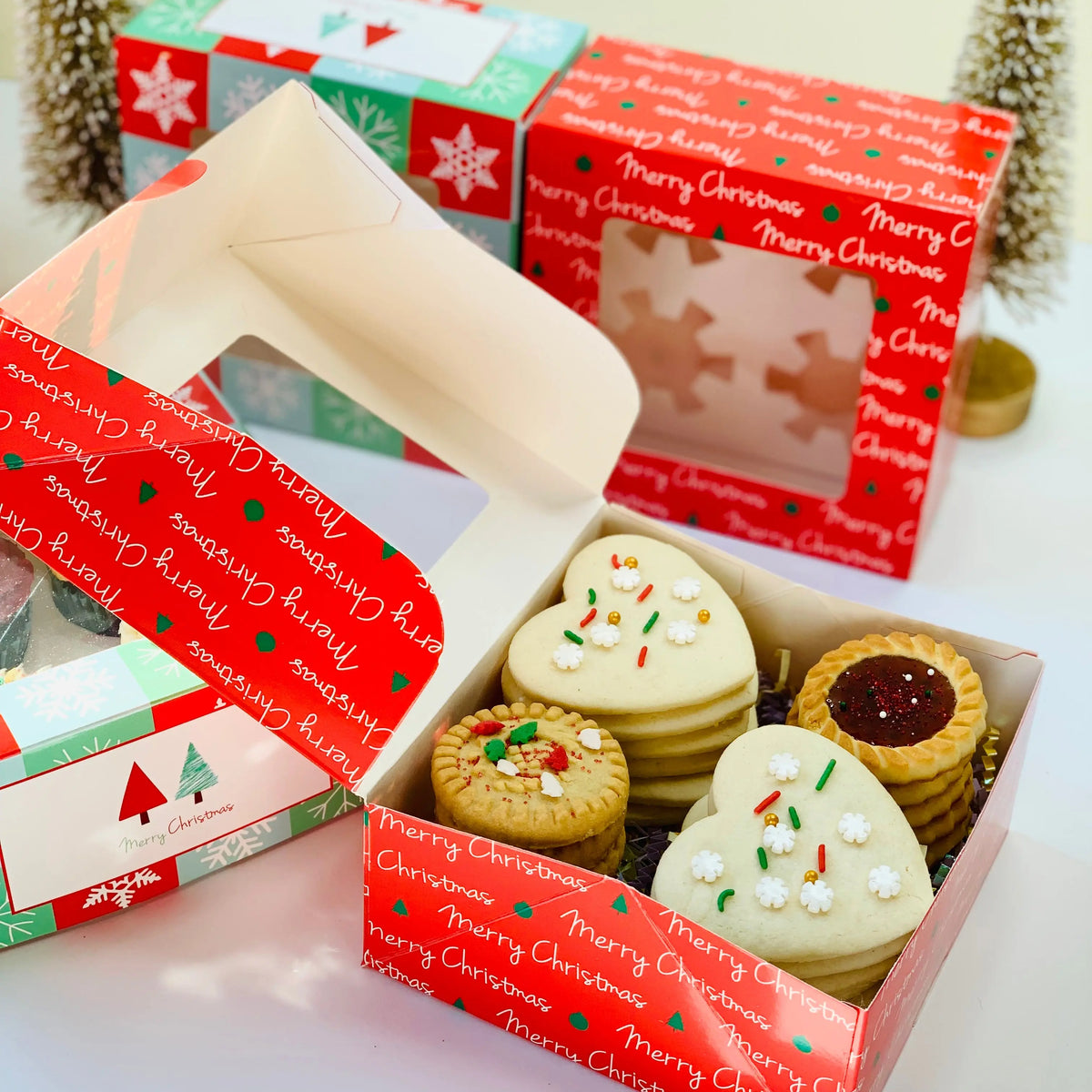 Christmas Cookie Boxes and Cupcake boxes